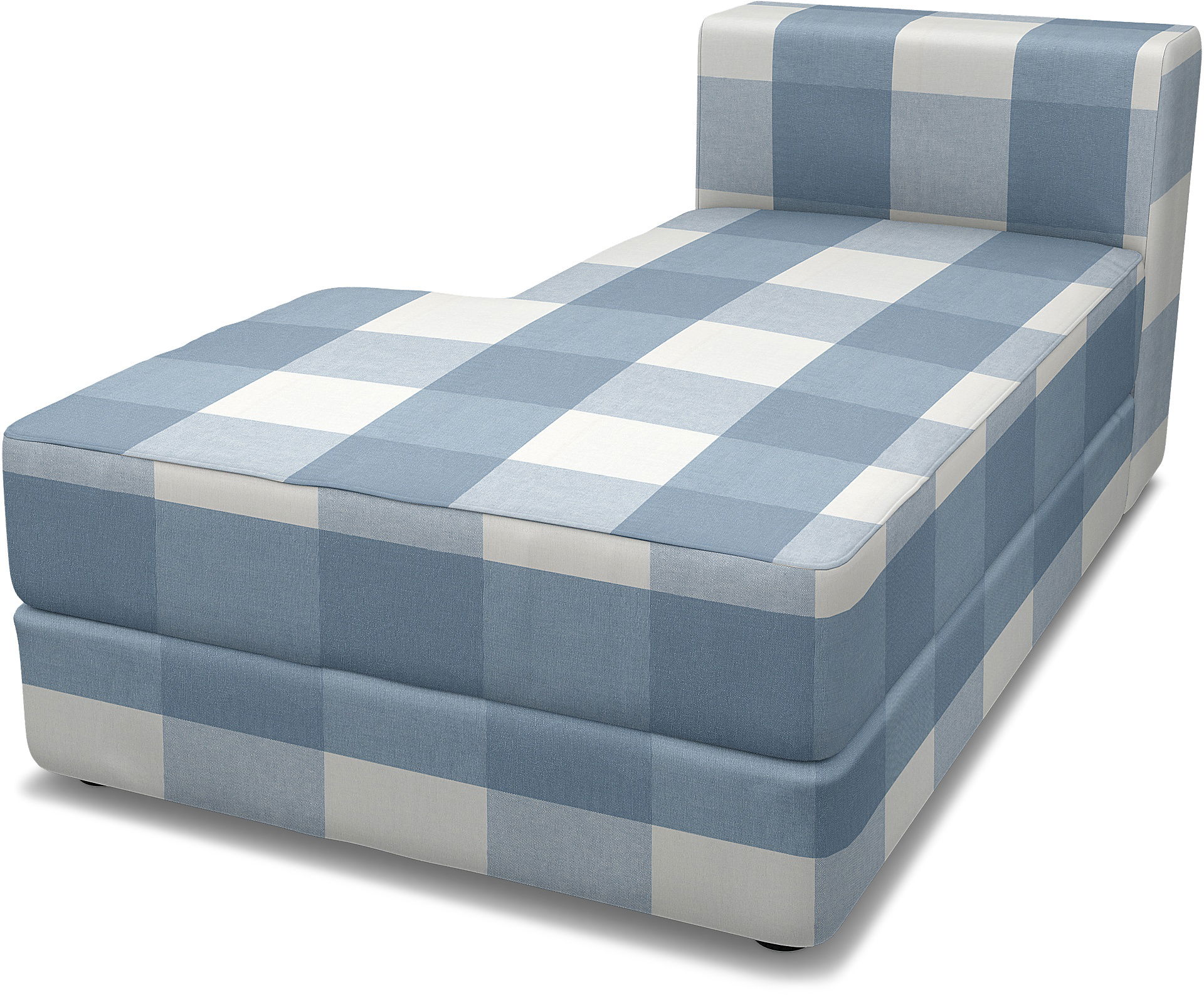 IKEA - Jättebo Chaise Module Cover (left), Sky Blue, Linen - Bemz