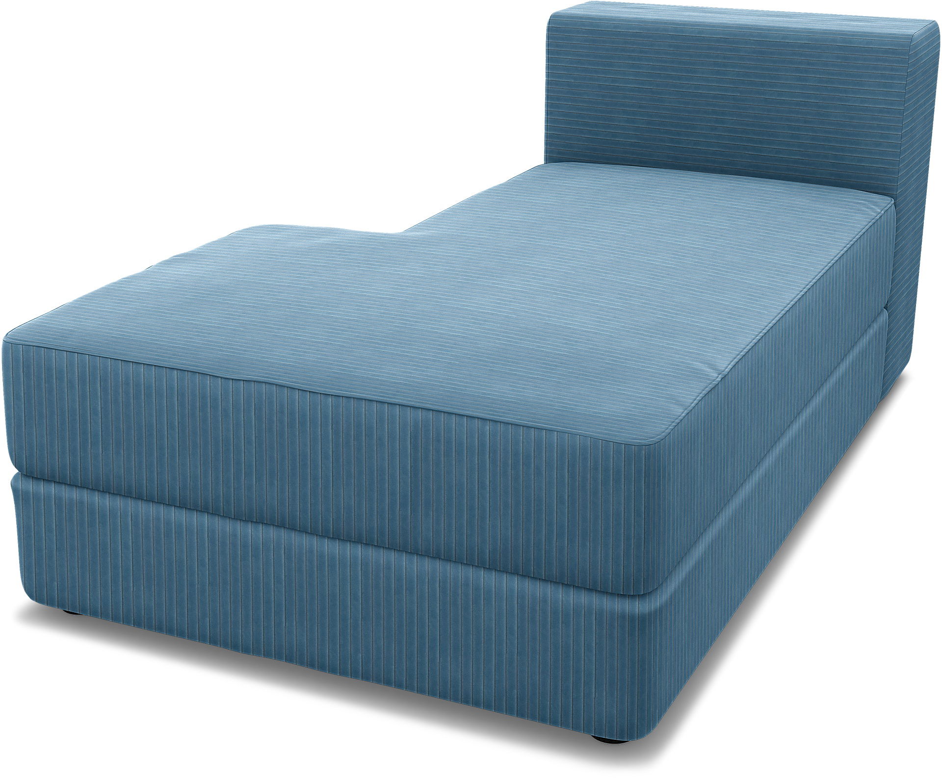 IKEA - Jättebo Chaise Module Cover (left), Sky Blue, Corduroy - Bemz