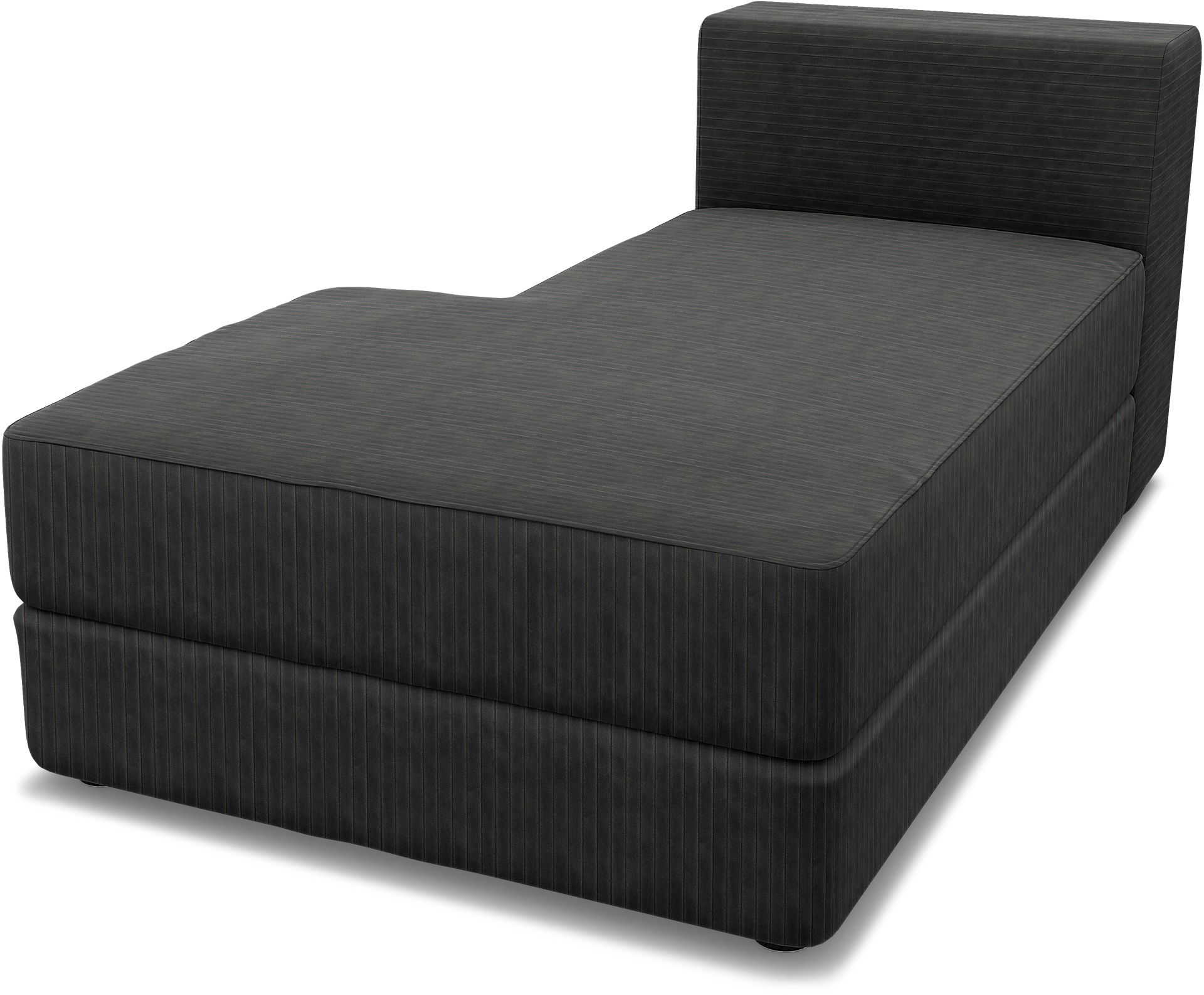 IKEA - Jättebo Chaise Module Cover (left), Licorice, Corduroy - Bemz