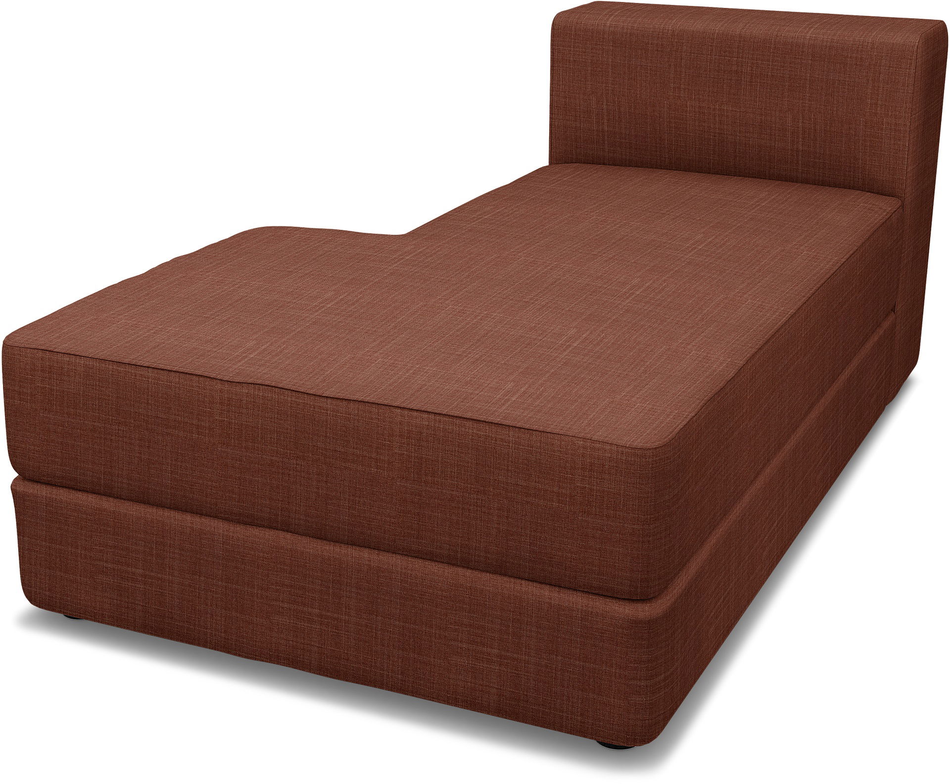 IKEA - Jättebo Chaise Module Cover (left), Rust, Bouclé & Texture - Bemz