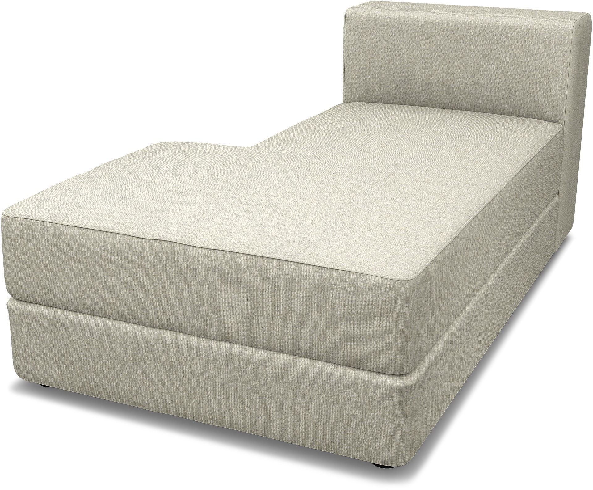 IKEA - Jättebo Chaise Module Cover (left), Natural, Linen - Bemz