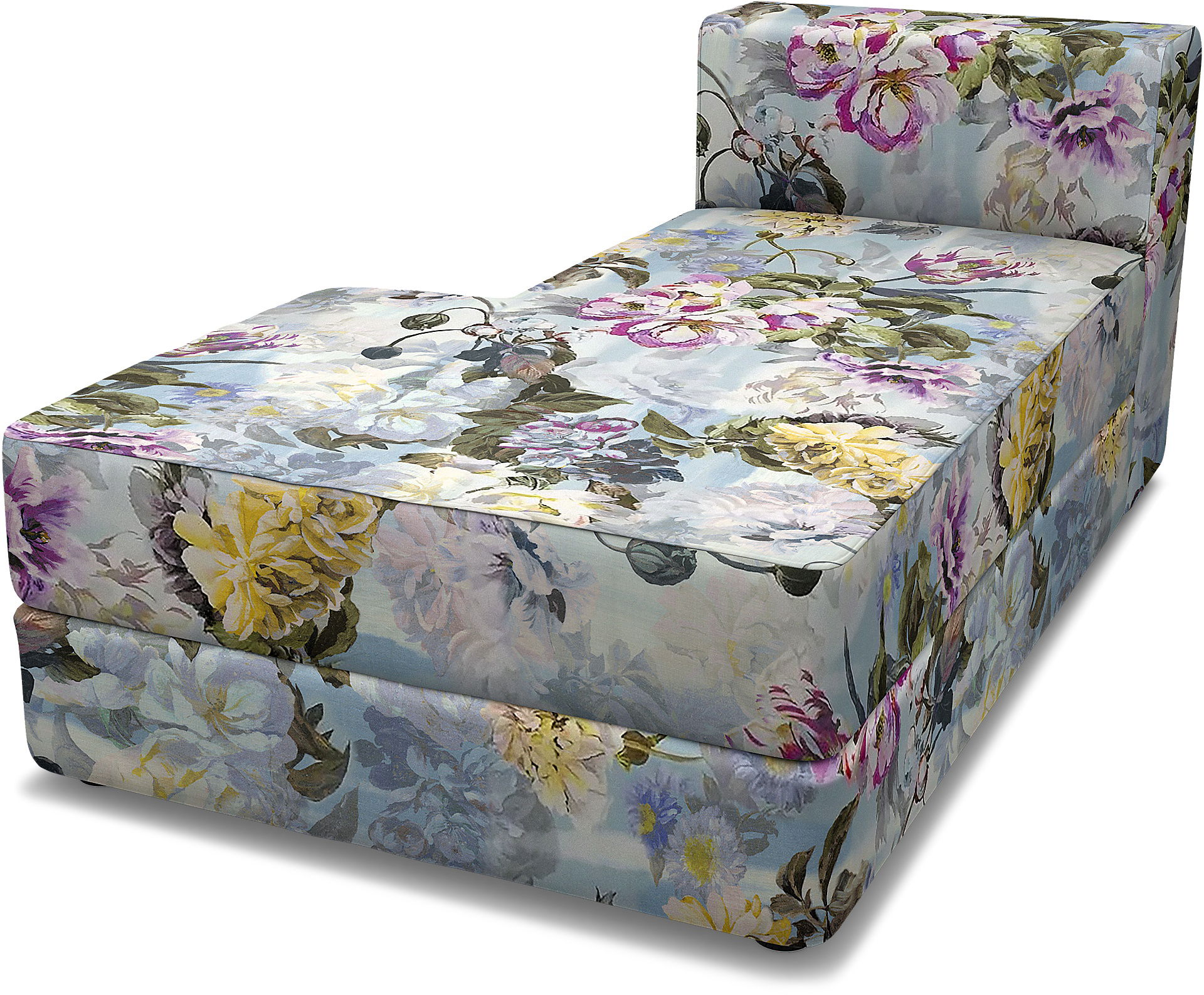 IKEA - Jättebo Chaise Module Cover (left), Sky, Linen - Bemz