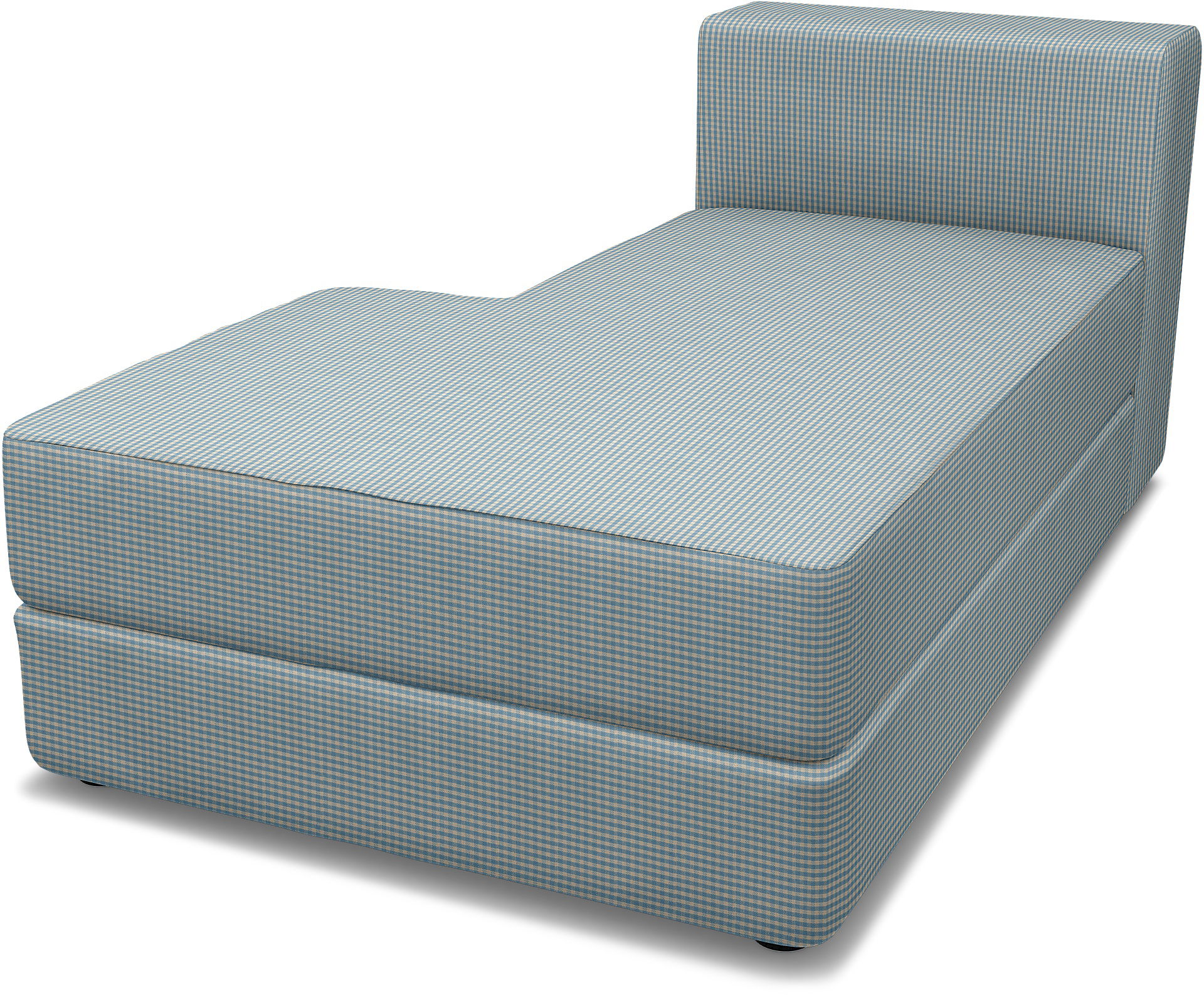 IKEA - Jättebo Chaise Module Cover (left), Sky Blue, Cotton - Bemz