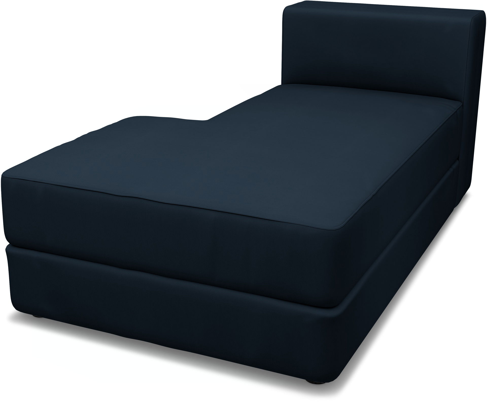 IKEA - Jättebo Chaise Module Cover (left), Navy Blue, Cotton - Bemz