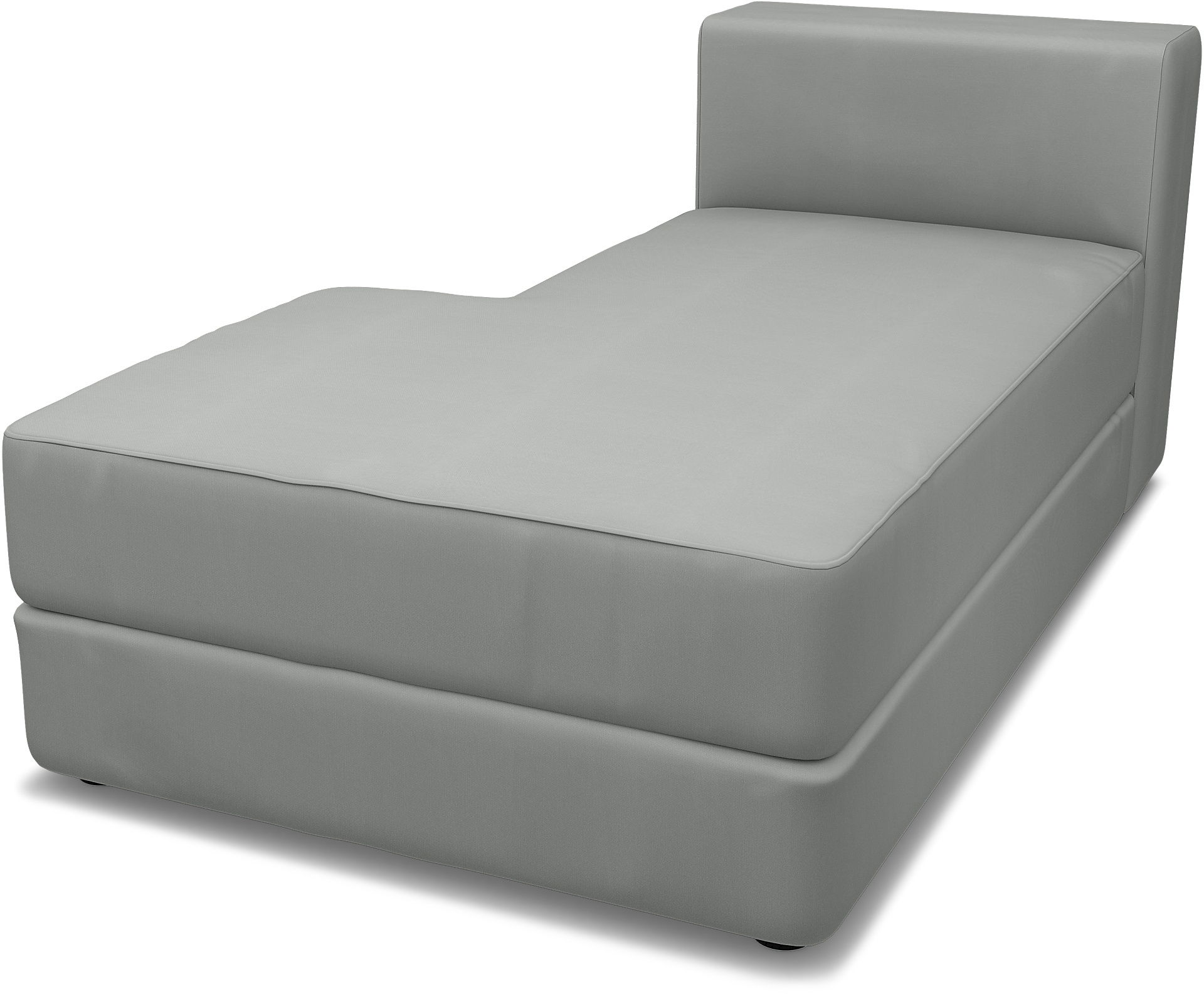 IKEA - Jättebo Chaise Module Cover (left), Silver Grey, Cotton - Bemz