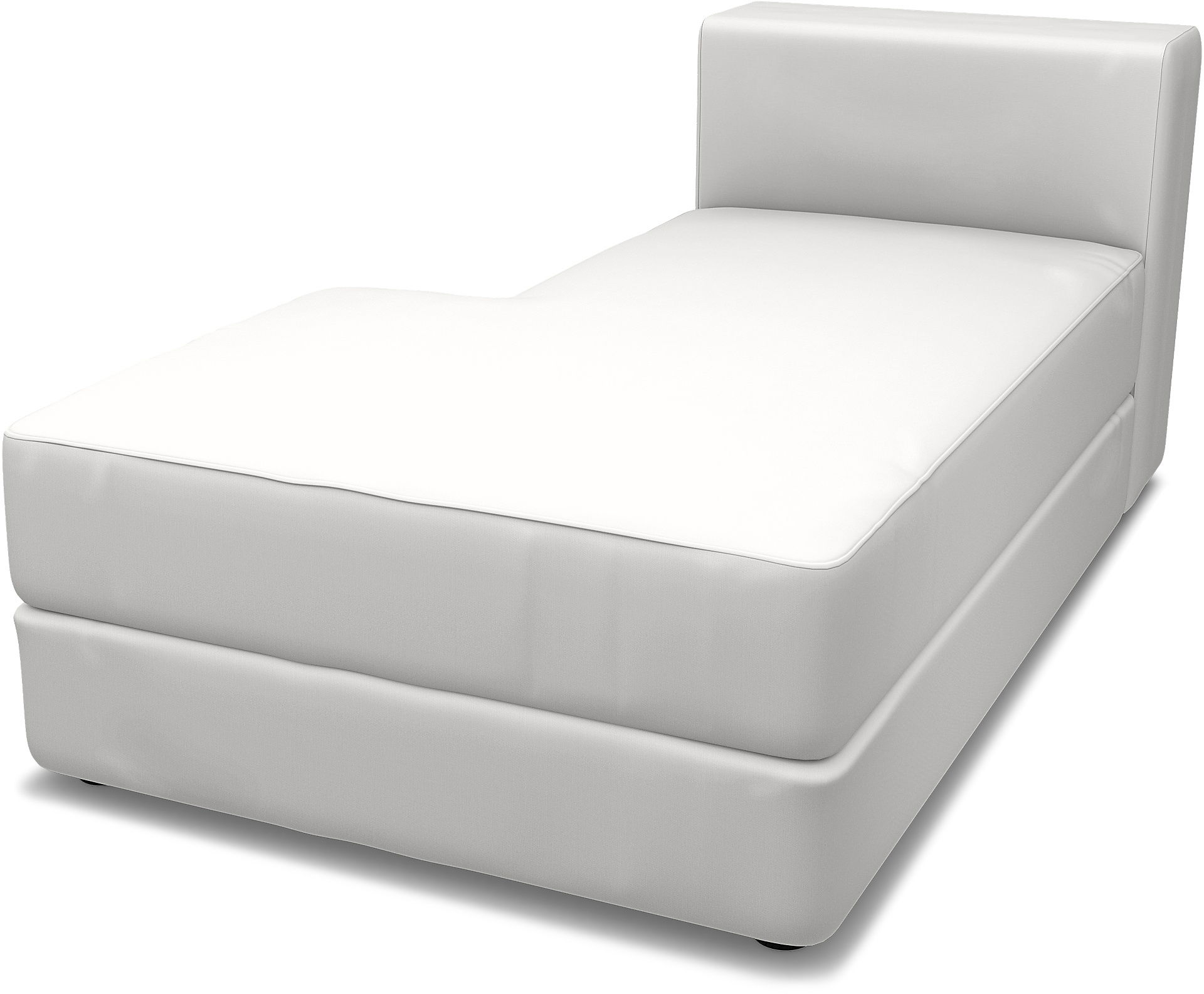 IKEA - Jättebo Chaise Module Cover (left), Absolute White, Cotton - Bemz