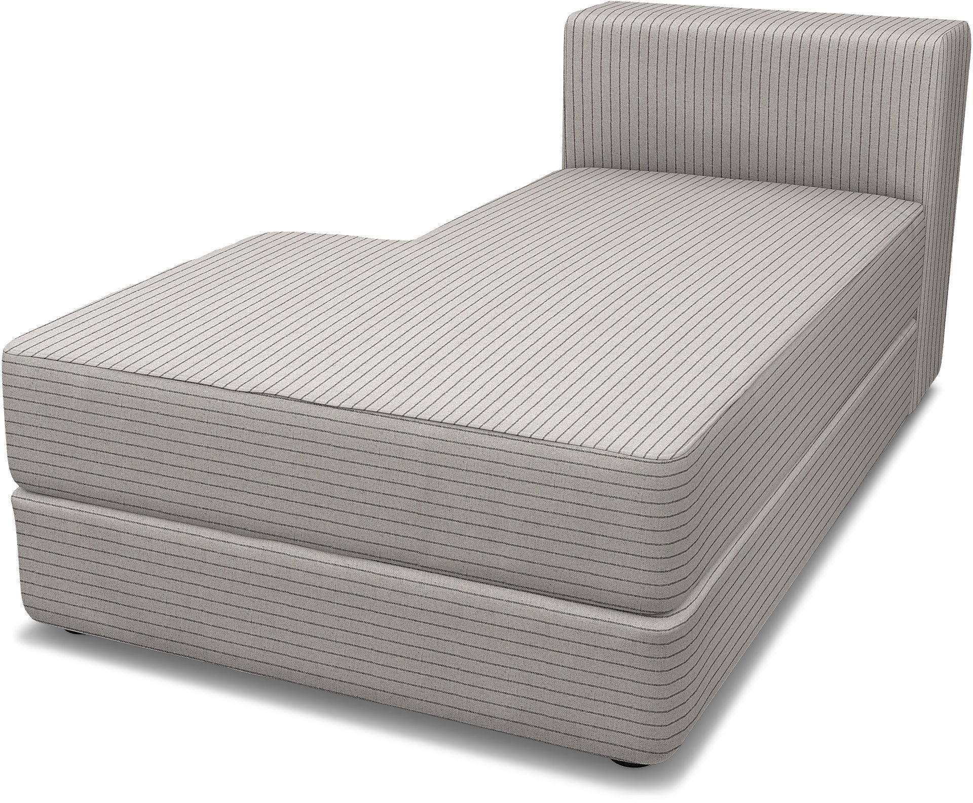 IKEA - Jättebo Chaise Module Cover (left), Silver Grey, Cotton - Bemz
