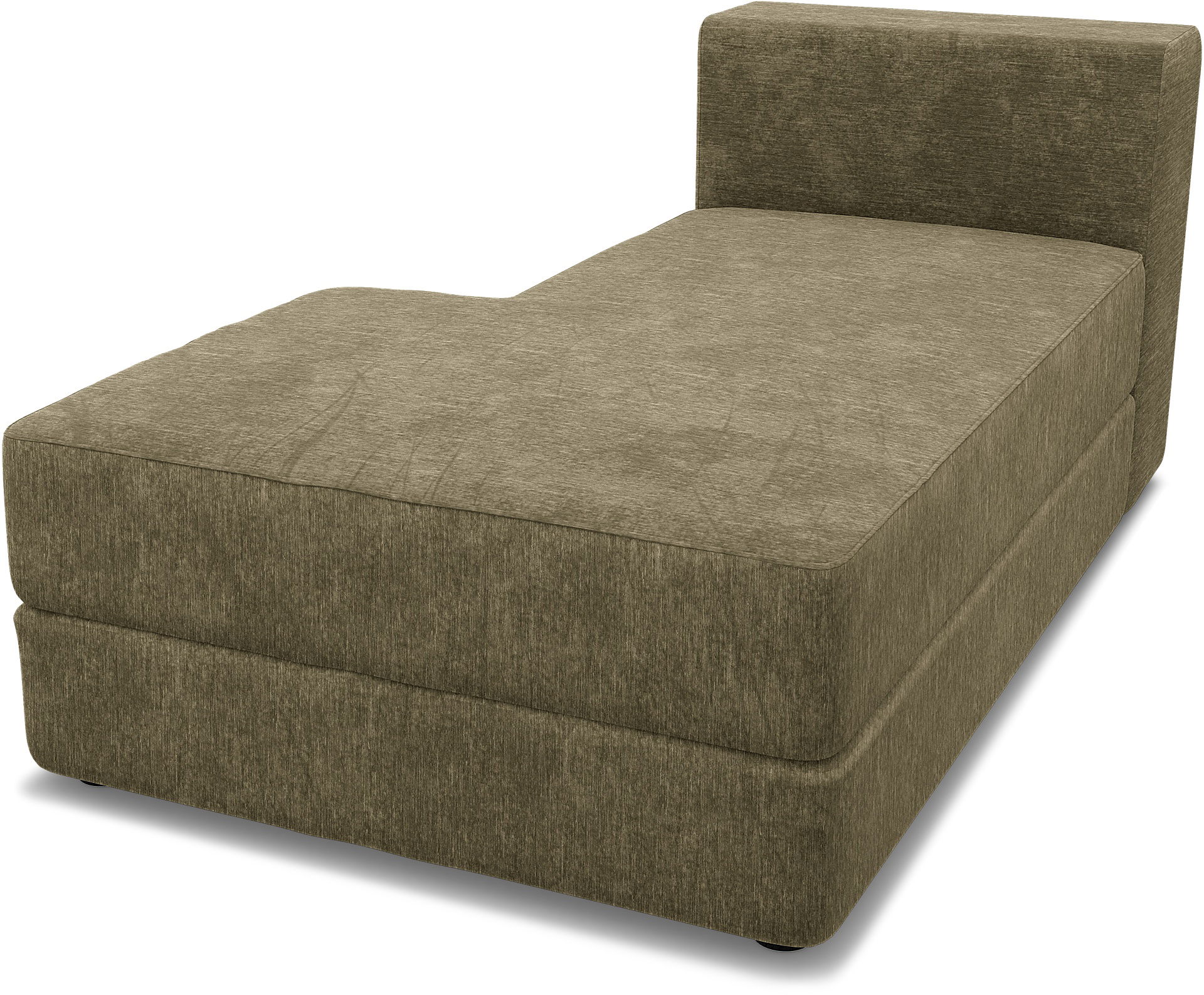 IKEA - Jättebo Chaise Module Cover (left), Beige, Velvet - Bemz