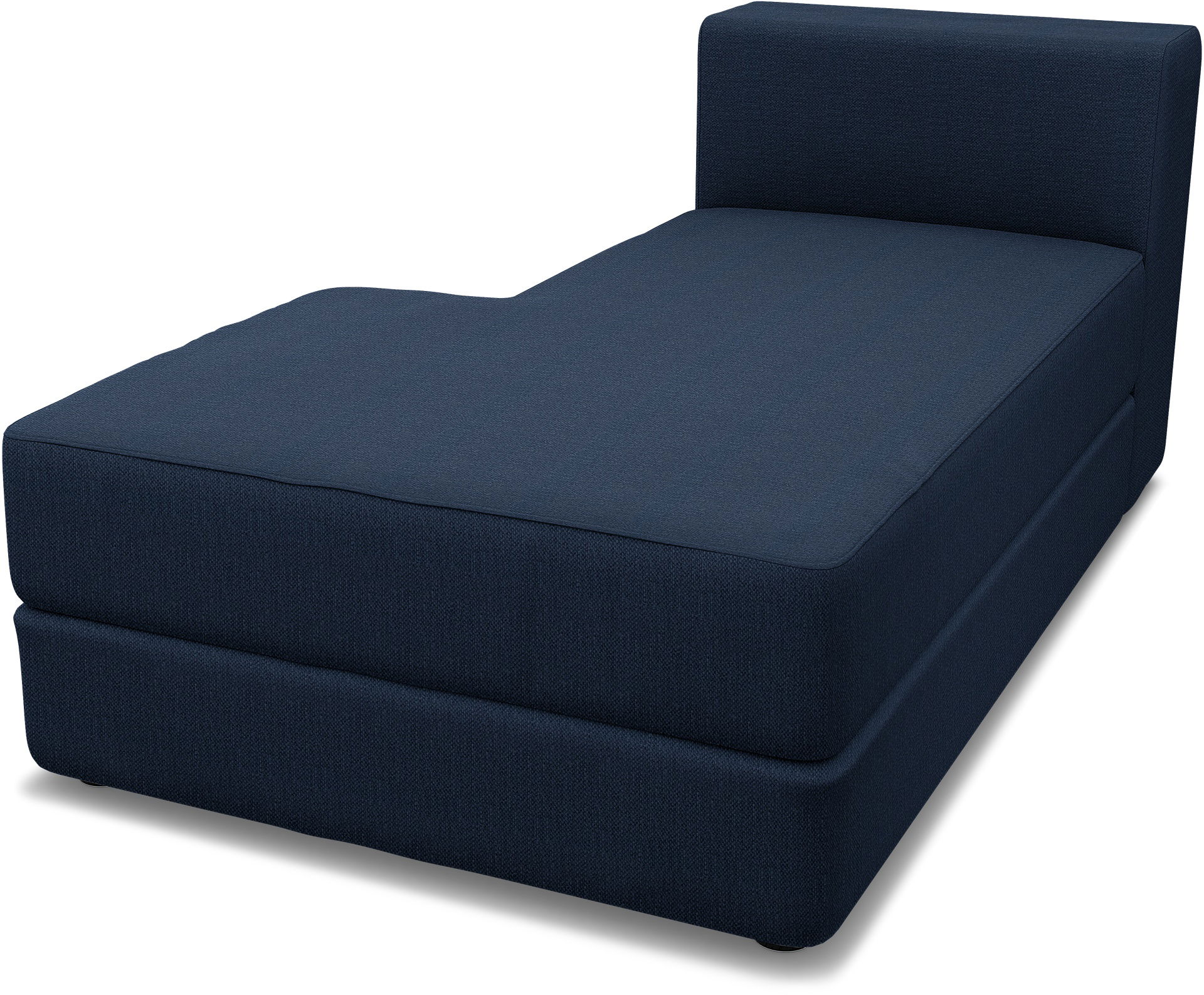 IKEA - Jättebo Chaise Module Cover (left), Navy Blue, Linen - Bemz