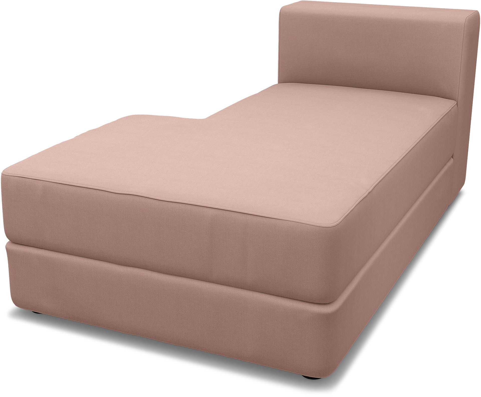 IKEA - Jättebo Chaise Module Cover (left), Blush, Linen - Bemz