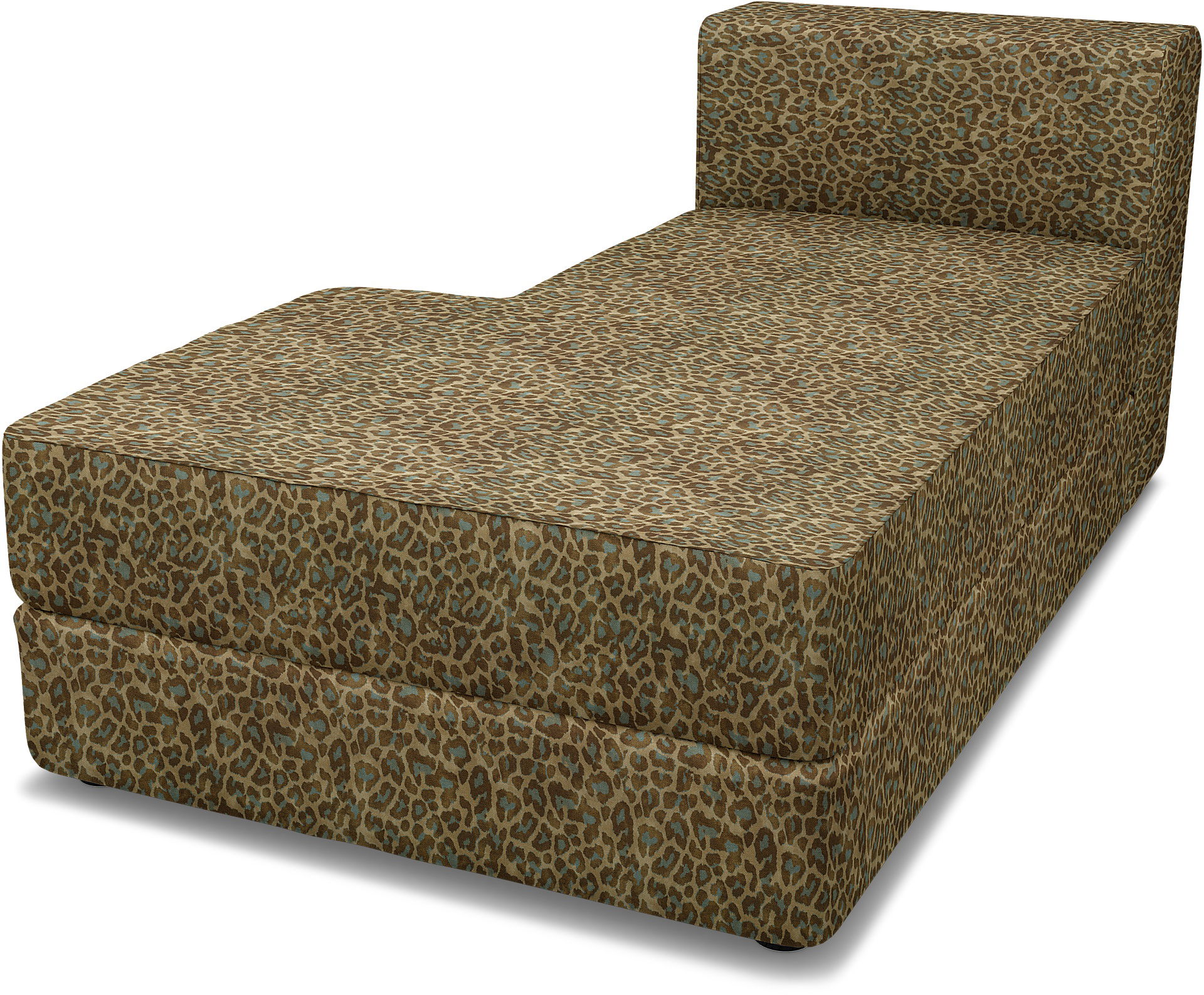 IKEA - Jättebo Chaise Module Cover (left), Blue Leo, BEMZ NATURE'S PALETTE COLLECTION - Bemz