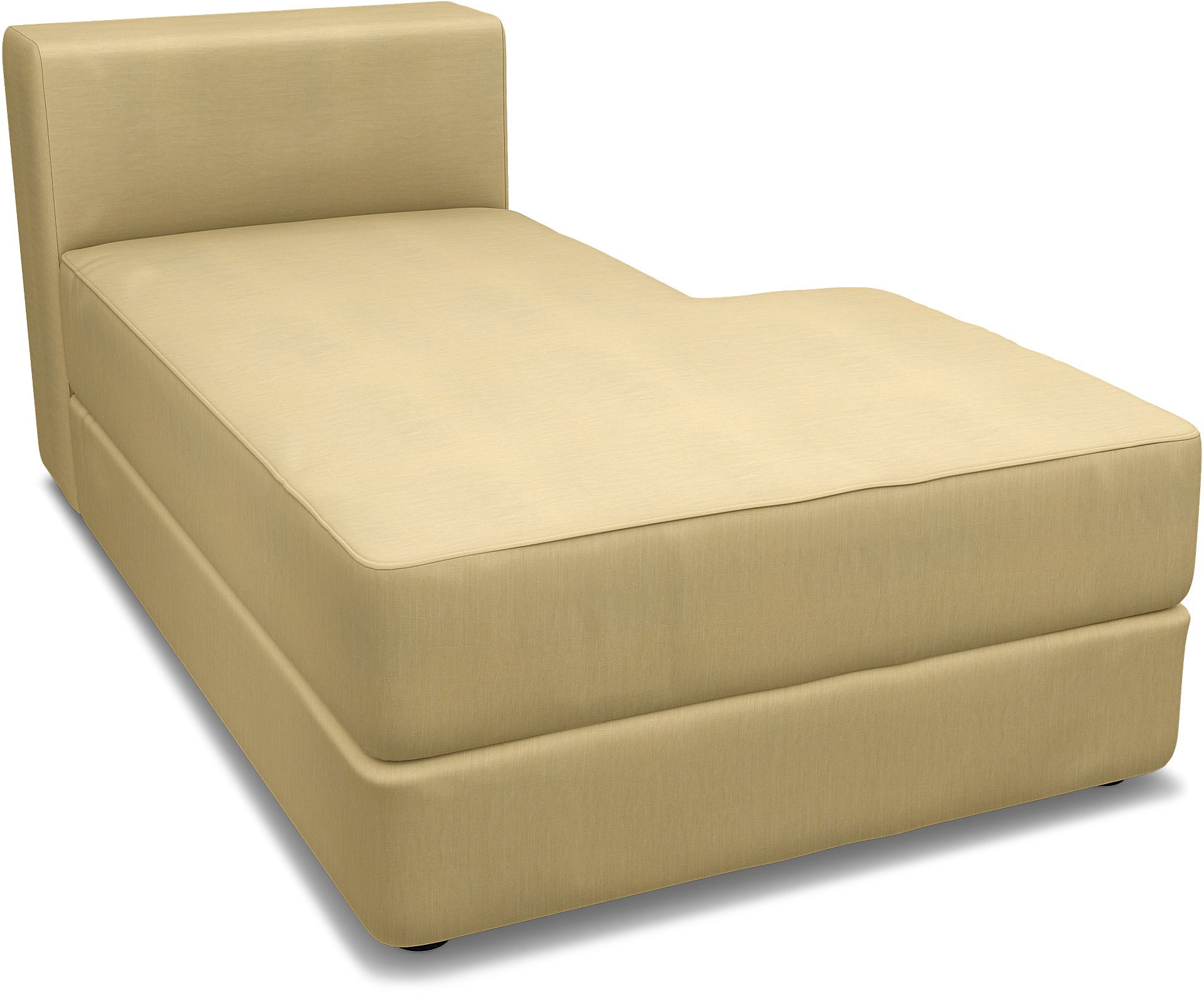 IKEA - Jättebo Chaise Module Cover (right), Soft Yellow, Linen - Bemz