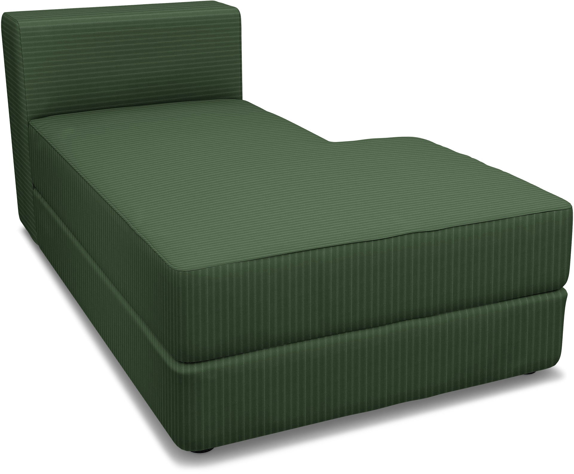 IKEA - Jättebo Chaise Module Cover (right), Palm Green, Corduroy - Bemz