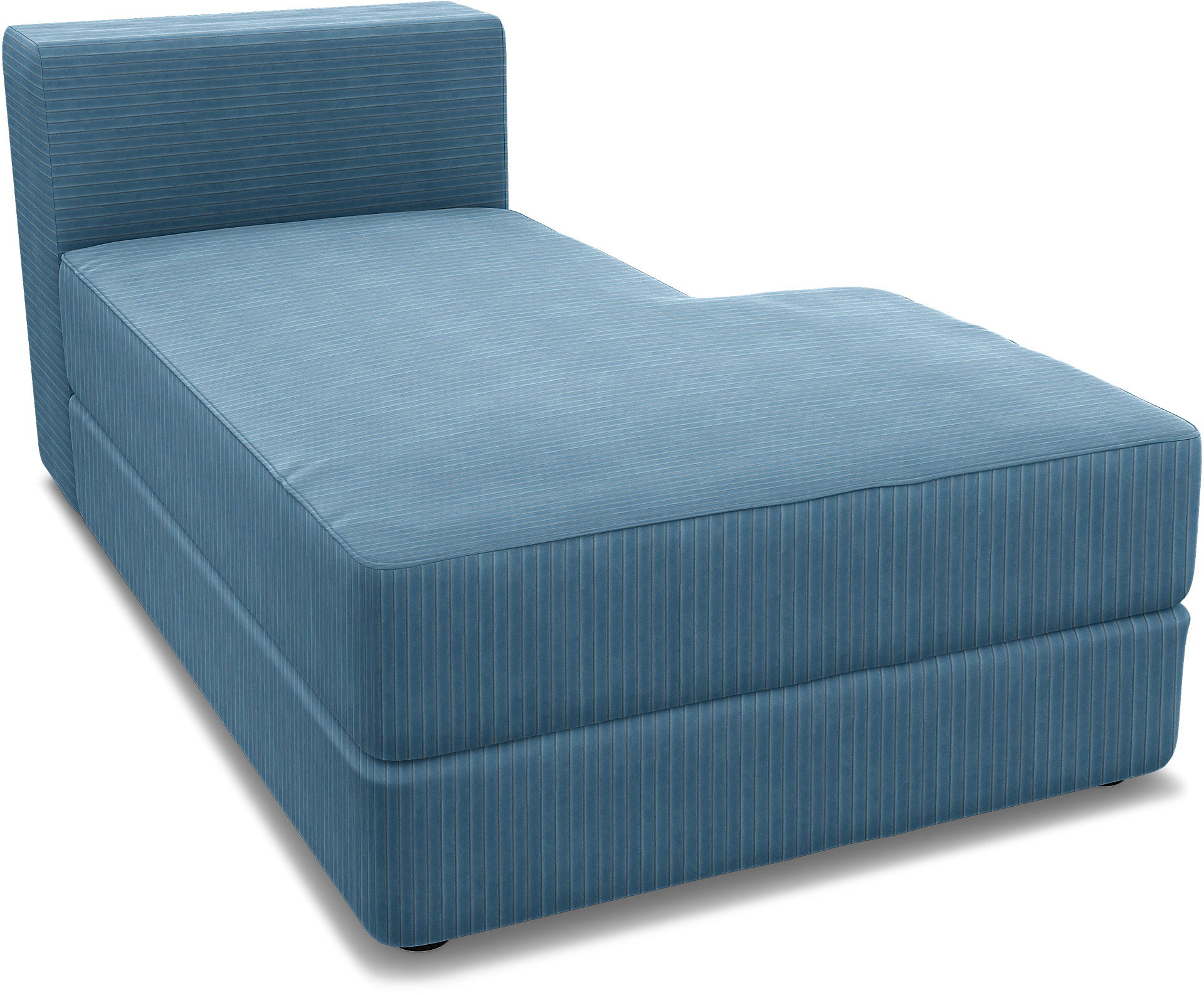 IKEA - Jättebo Chaise Module Cover (right), Sky Blue, Corduroy - Bemz