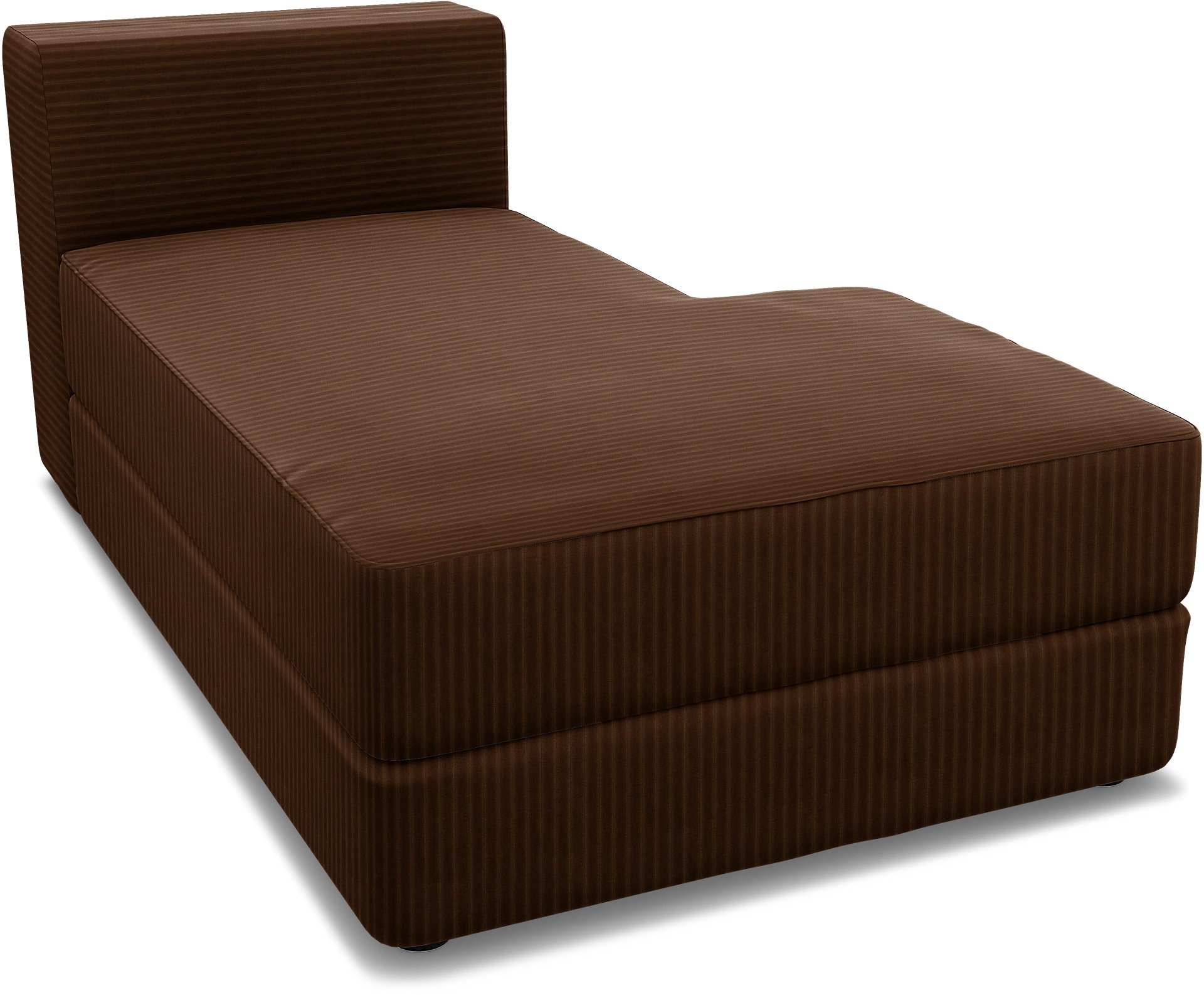 IKEA - Jattebo Chaise Module Cover (right), Chocolate Brown, Corduroy - Bemz