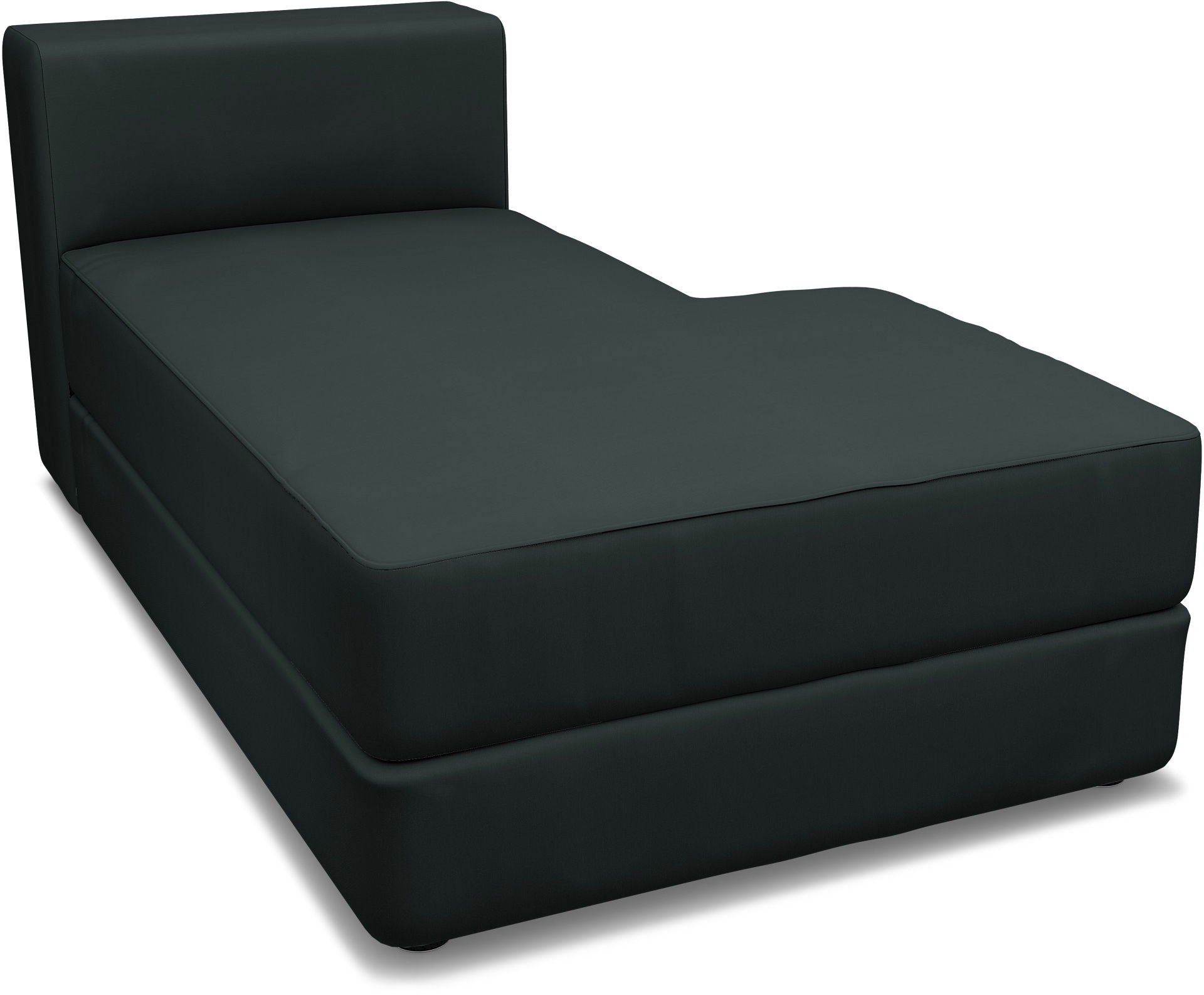 IKEA - Jättebo Chaise Module Cover (right), Graphite Grey, Cotton - Bemz