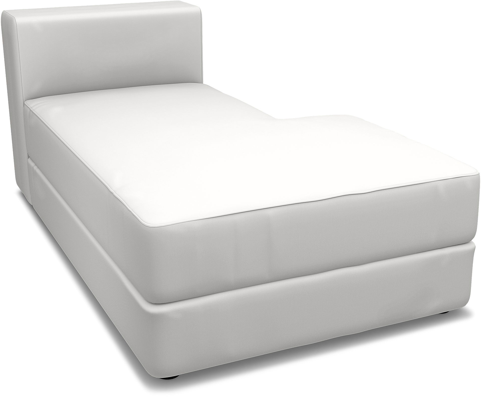 IKEA - Jättebo Chaise Module Cover (right), Absolute White, Cotton - Bemz
