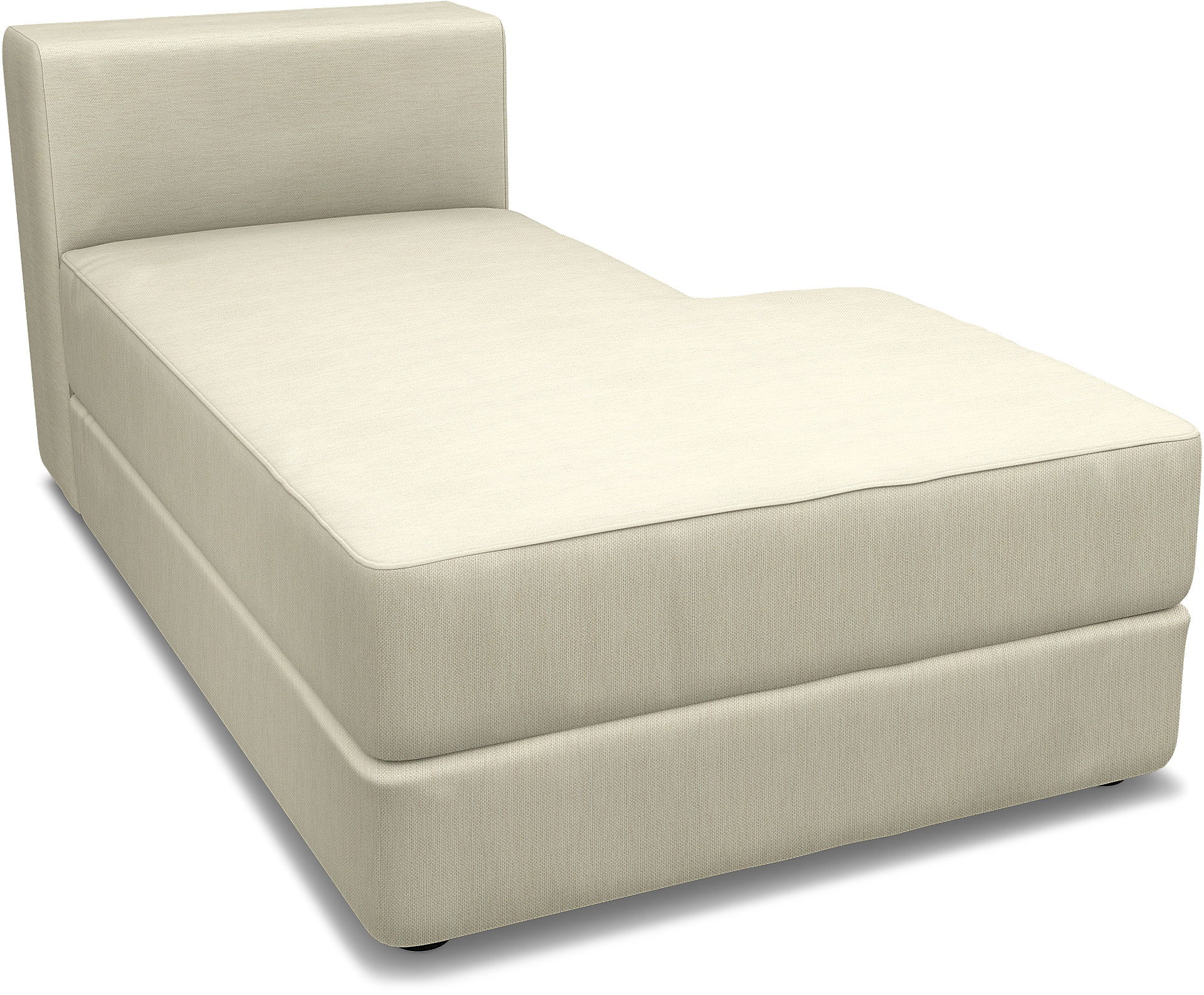 IKEA - Överdrag till Jättebo schäslongmodul (höger), Sand Beige, Bomull - Bemz