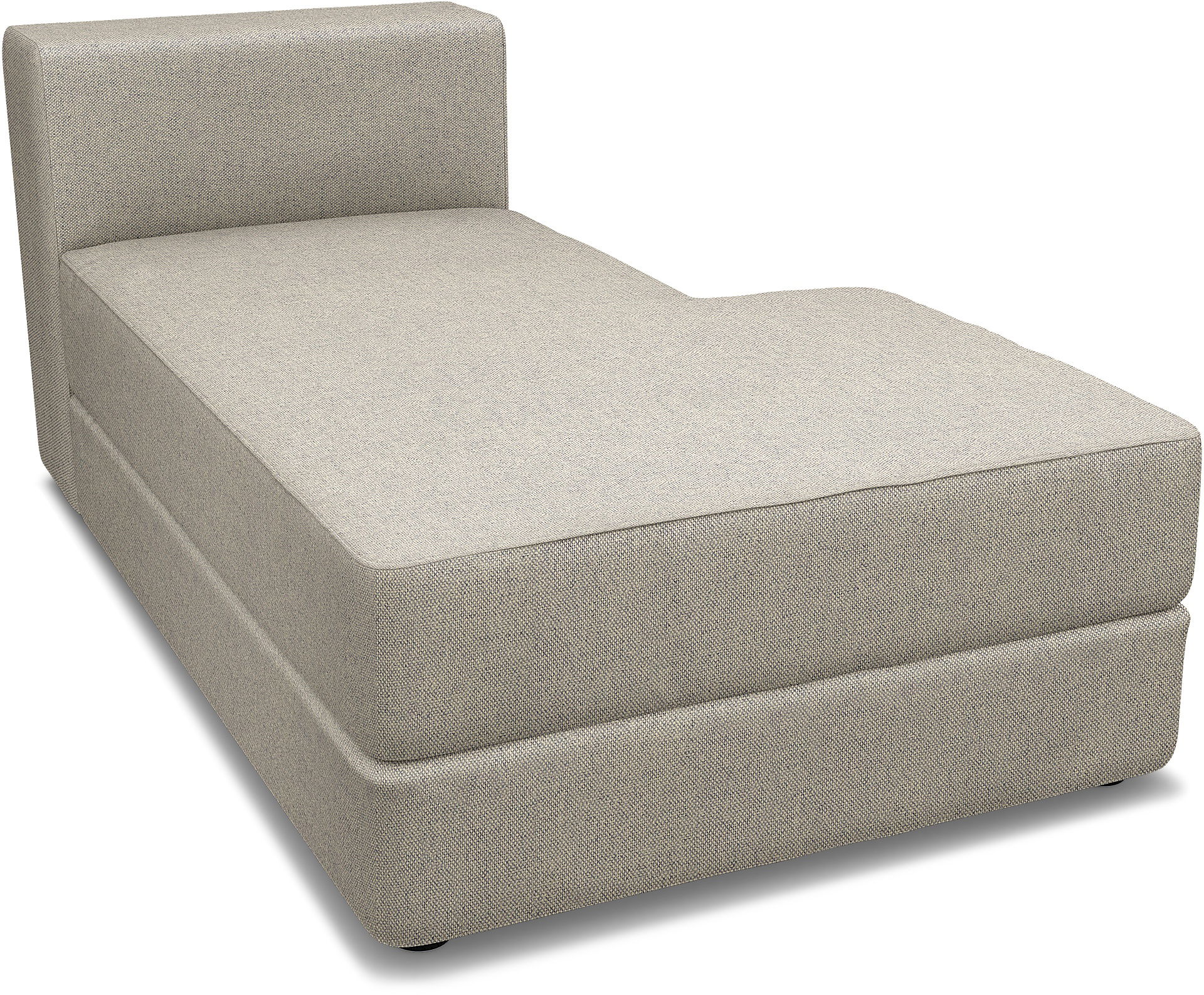 IKEA - Jättebo Chaise Module Cover (right), Silver Grey, Cotton - Bemz