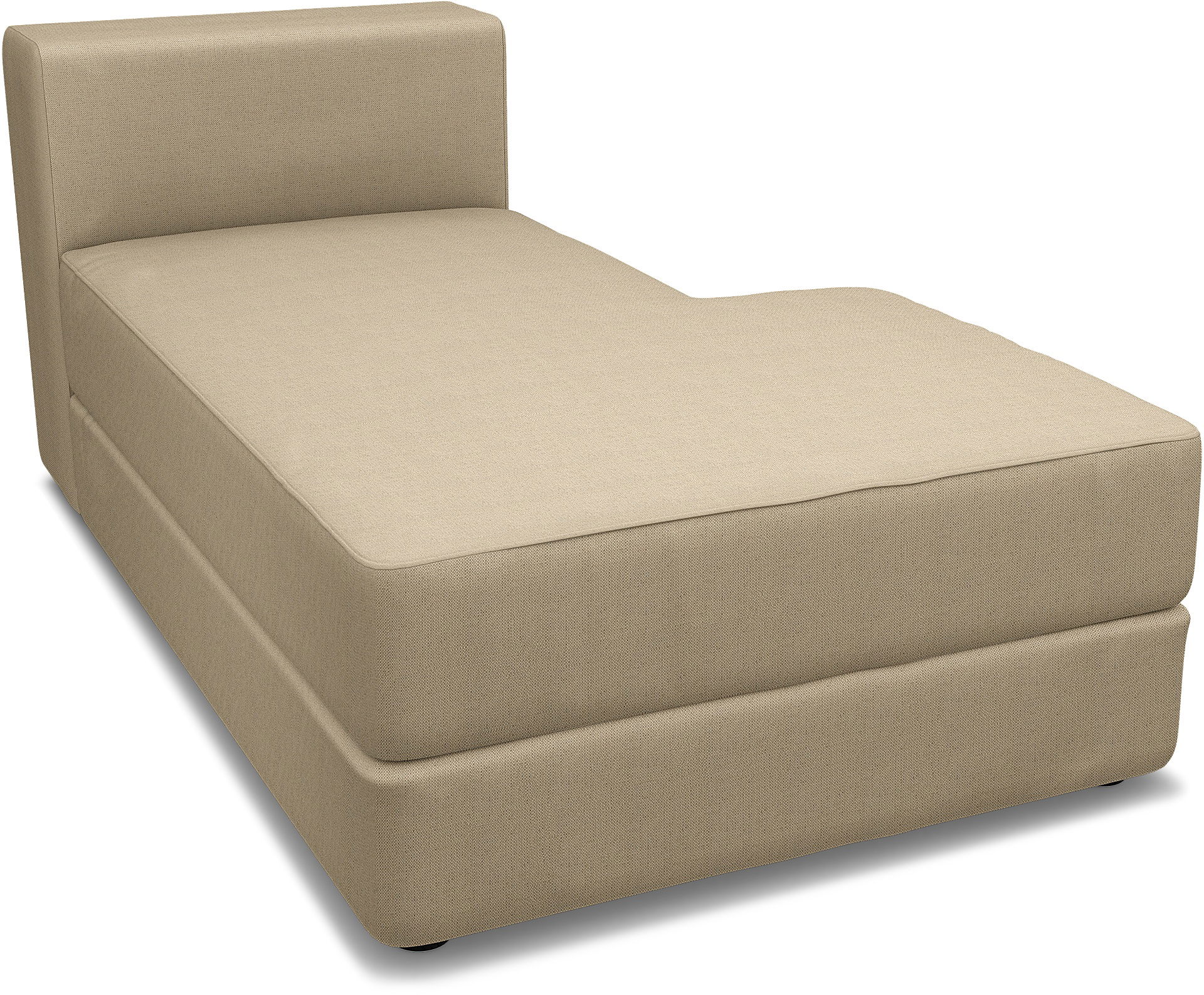 IKEA - Jättebo Chaise Module Cover (right), Unbleached, Linen - Bemz