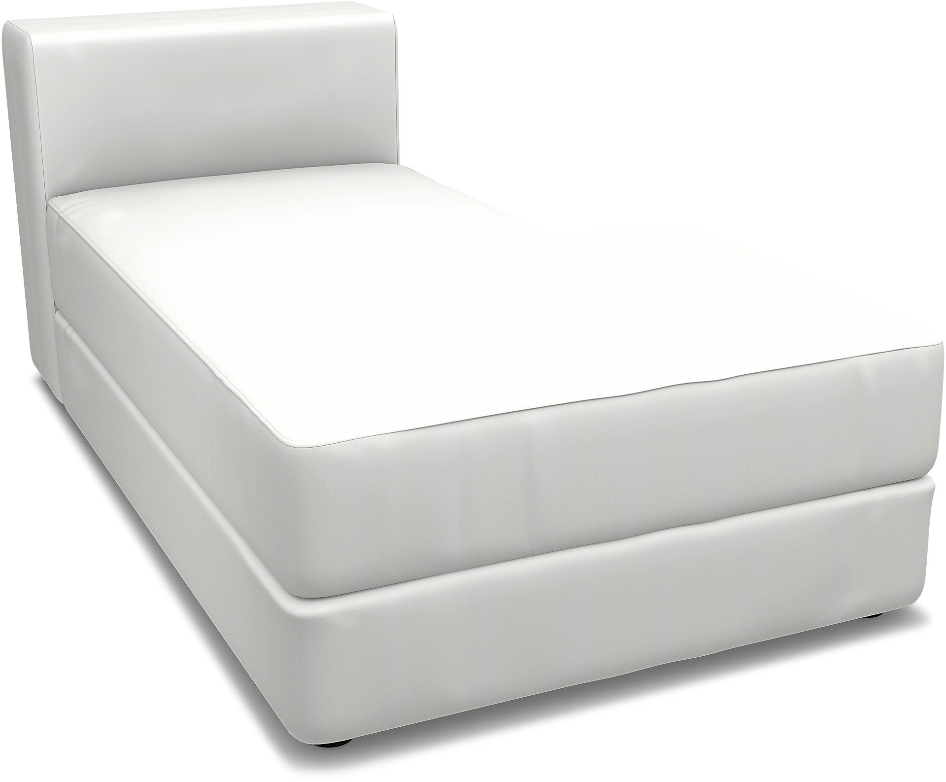 IKEA - Jättebo Chaise Module Cover (right), Absolute White, Linen - Bemz