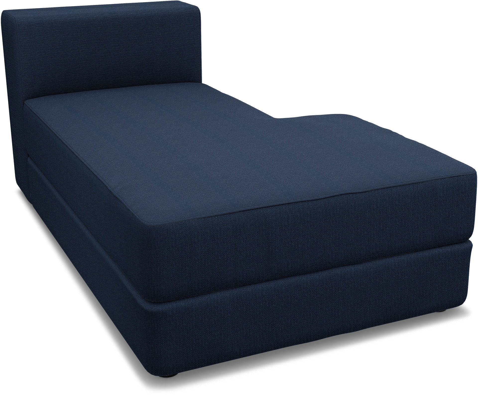 IKEA - Jättebo Chaise Module Cover (right), Navy Blue, Linen - Bemz