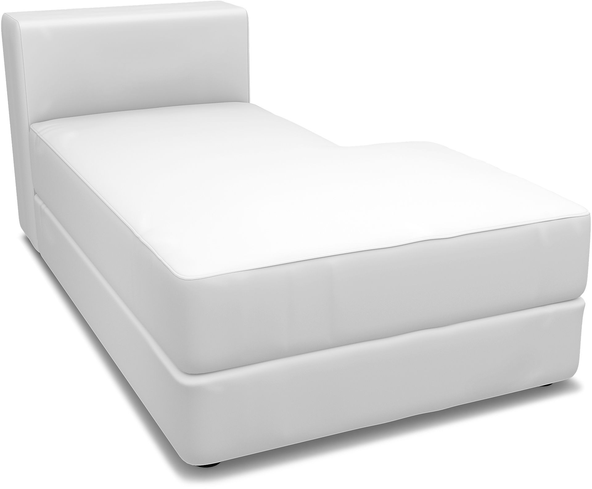 IKEA - Jättebo Chaise Module Cover (right), Absolute White, Linen - Bemz
