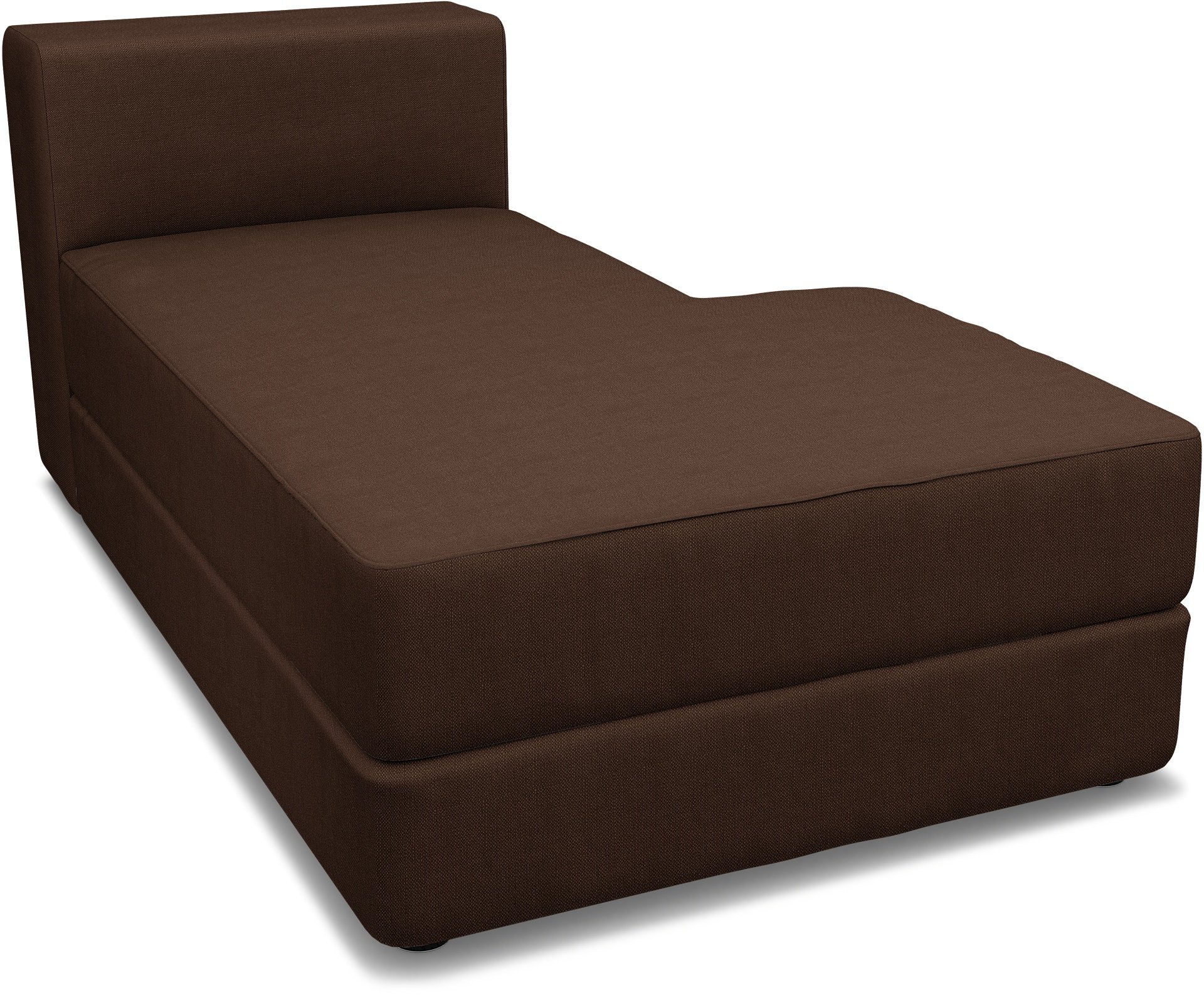 IKEA - Jattebo Chaise Module Cover (right), Chocolate, Linen - Bemz