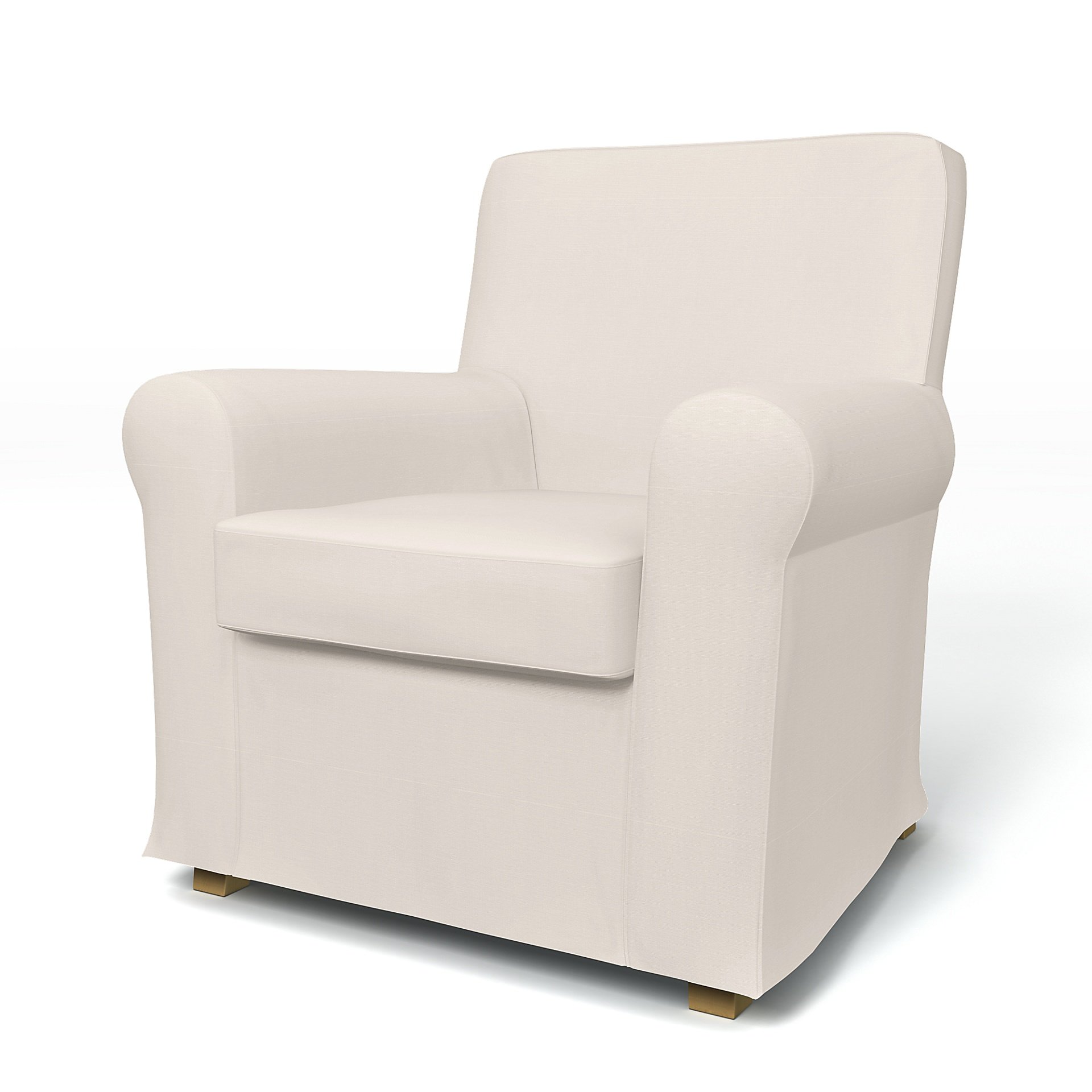 IKEA - Jennylund Armchair Cover, Soft White, Cotton - Bemz