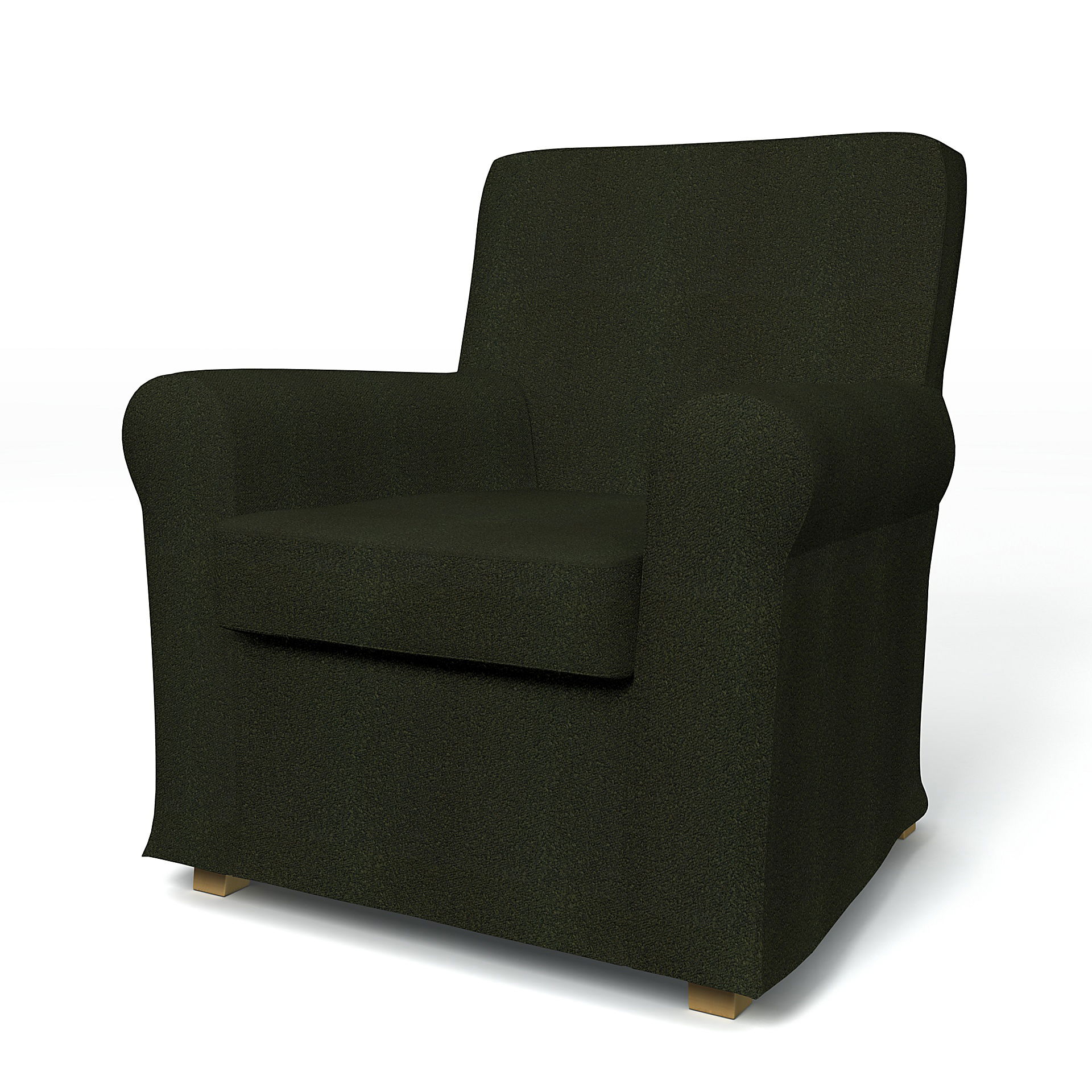 IKEA - Överdrag till Jennylund fåtölj, Dark Moss Green, BEMZ NATURE'S PALETTE COLLECTION - Bemz