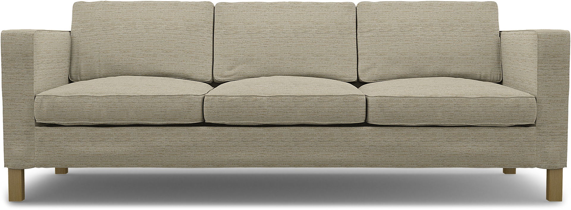 IKEA - Karlanda 3 Seater Sofa Cover, Light Sand, Bouclé & Texture - Bemz