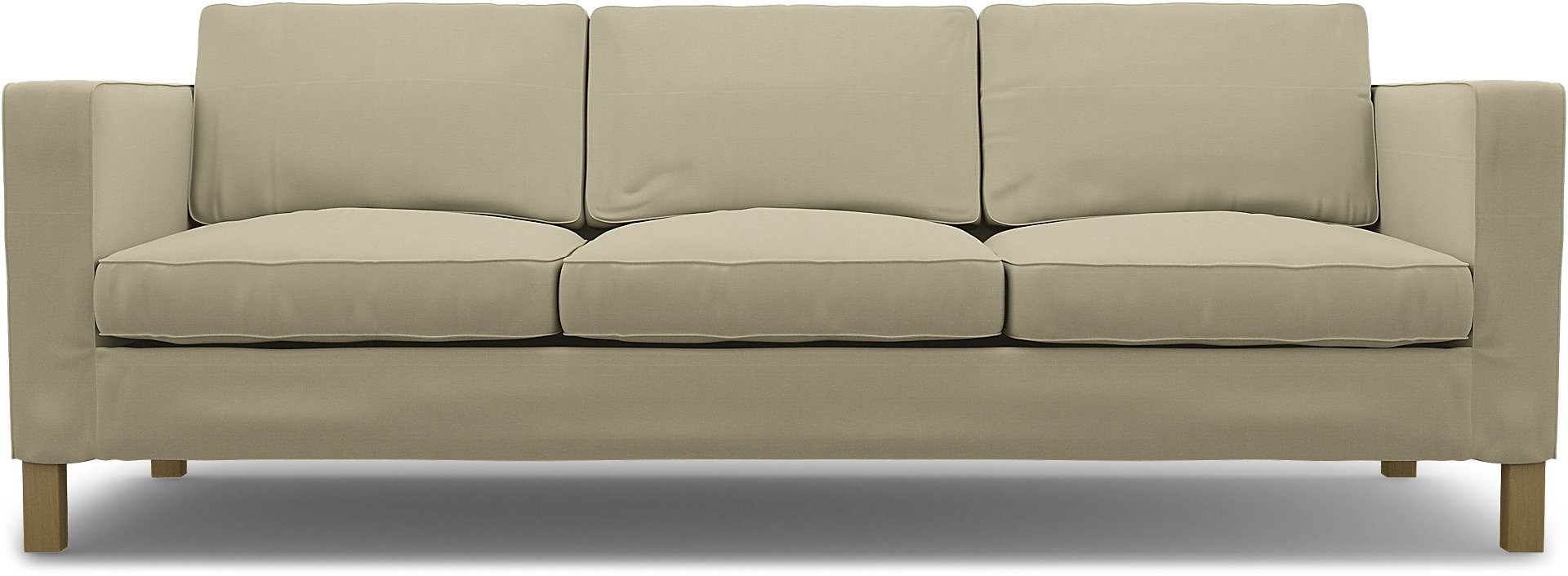 IKEA - Karlanda 3 Seater Sofa Cover, Sand Beige, Cotton - Bemz