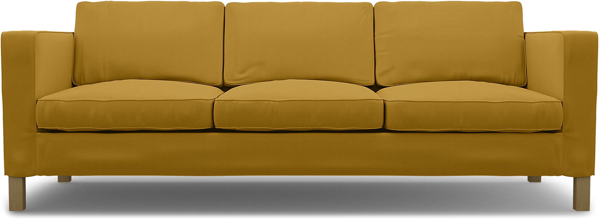 IKEA - Karlanda 3 Seater Sofa Cover, Honey Mustard, Cotton - Bemz