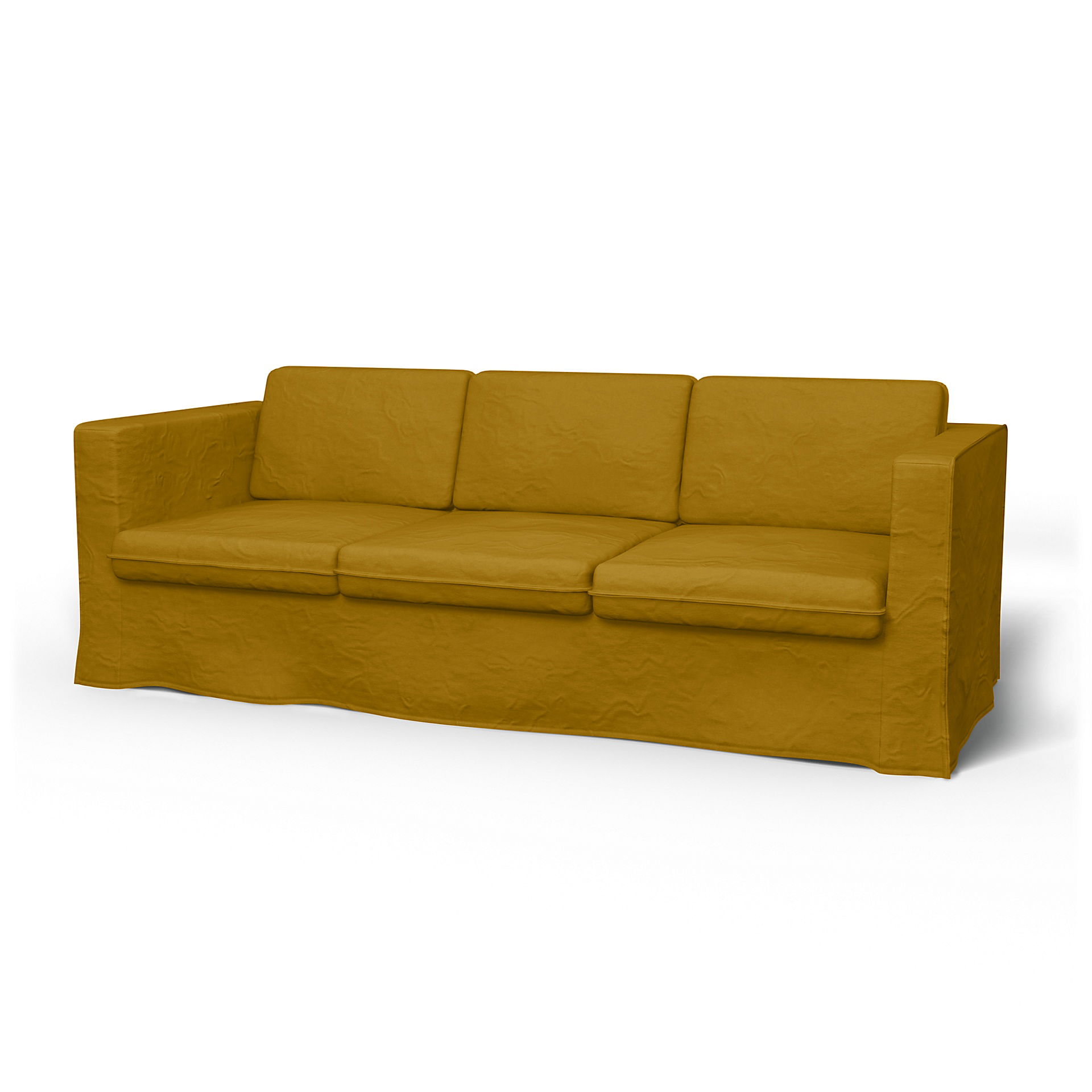 IKEA - Karlanda 3 Seater Sofa Cover, Dijon, Velvet - Bemz