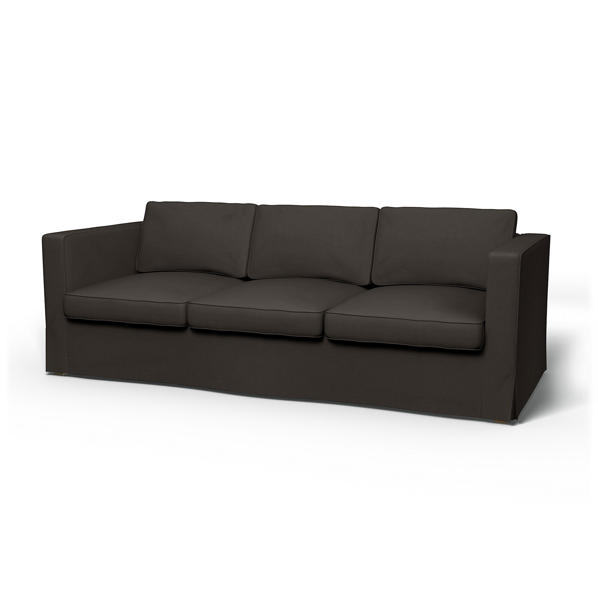 IKEA - Karlanda 3 Seater Sofa Cover, Licorice, Velvet - Bemz