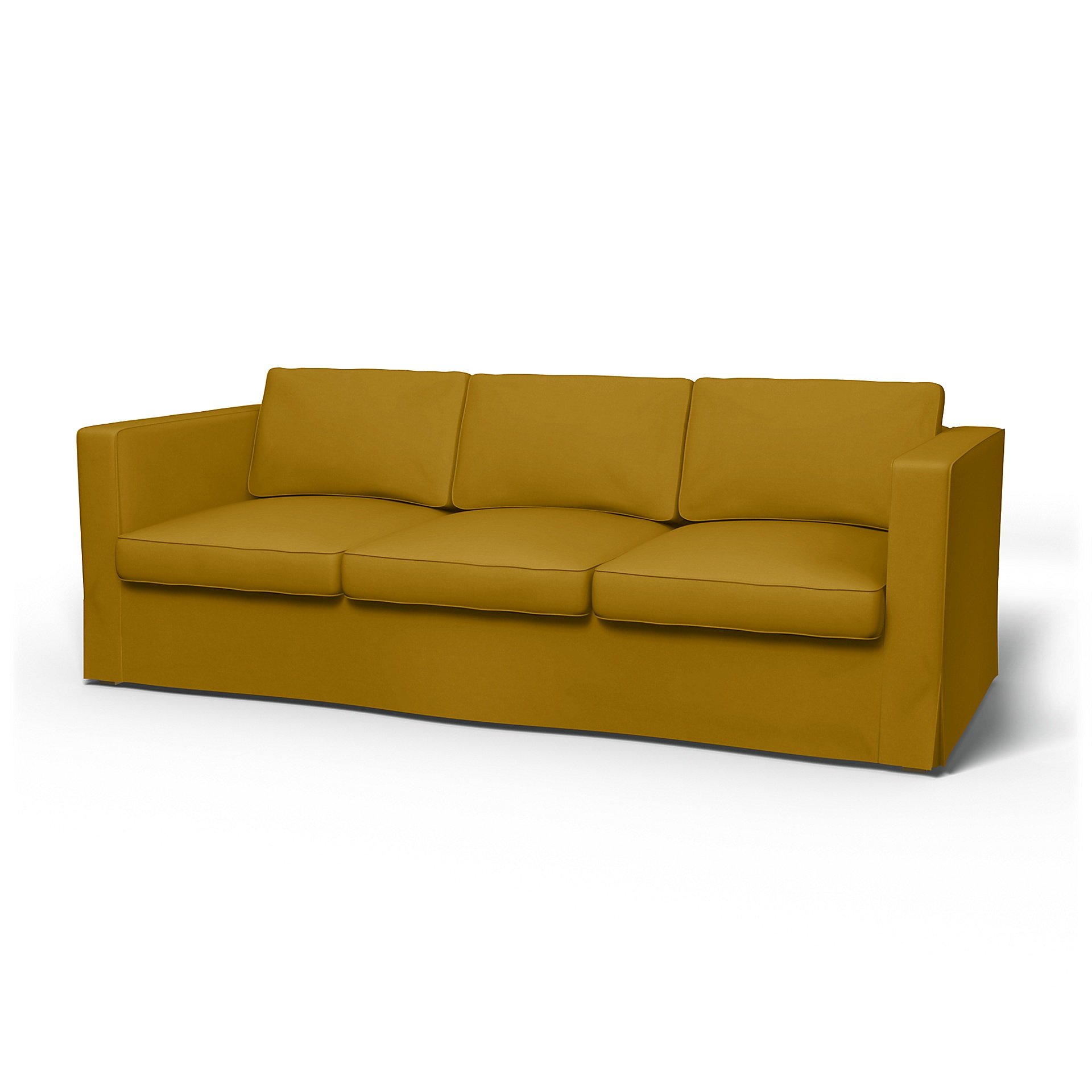 IKEA - Karlanda 3 Seater Sofa Cover, Dijon, Velvet - Bemz