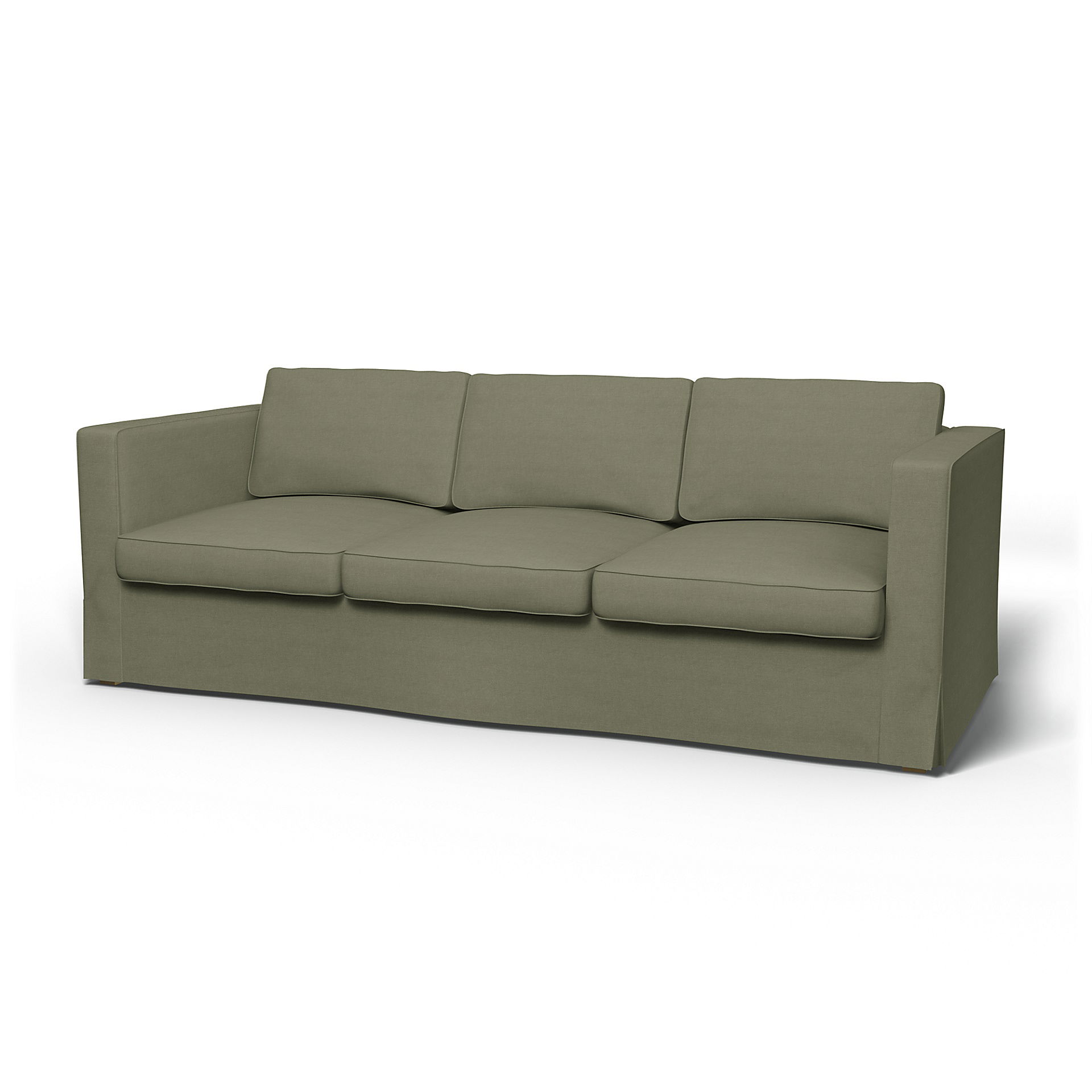 IKEA - Karlanda 3 Seater Sofa Cover, Sage, Linen - Bemz