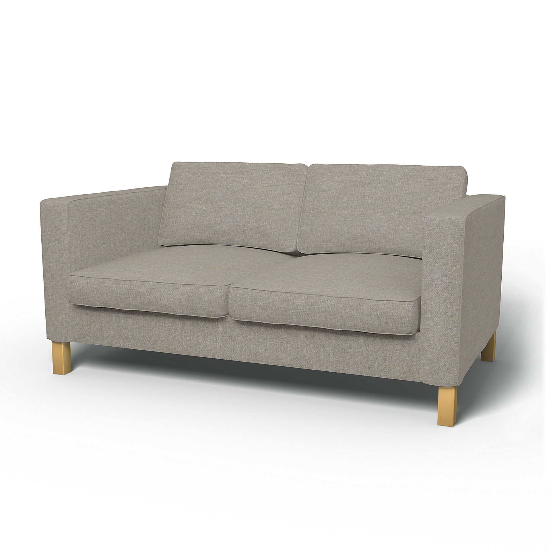 IKEA - Karlanda 2 Seater Sofa Cover, Greige, Bouclé & Texture - Bemz