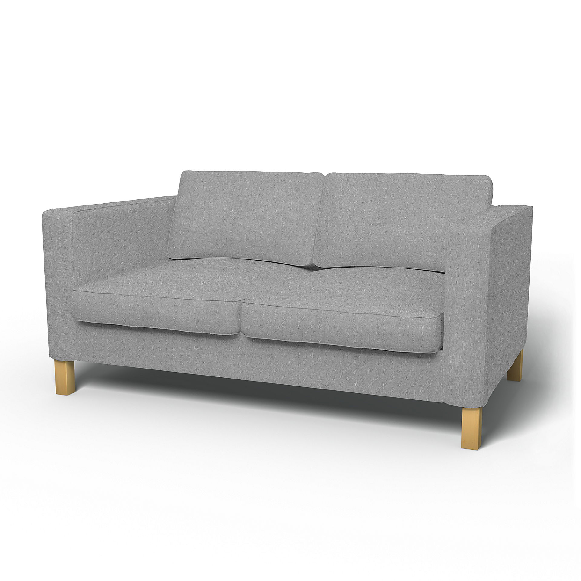 IKEA - Karlanda 2 Seater Sofa Cover, Graphite, Linen - Bemz