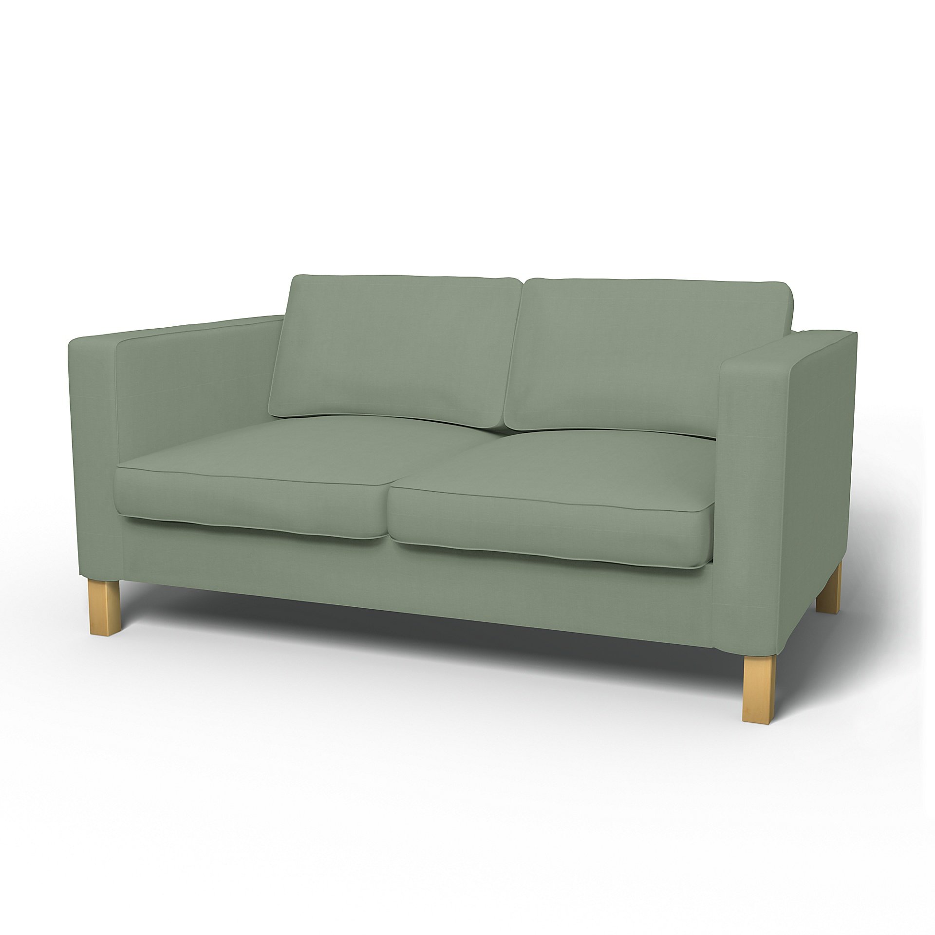 IKEA - Karlanda 2 Seater Sofa Cover, Seagrass, Cotton - Bemz