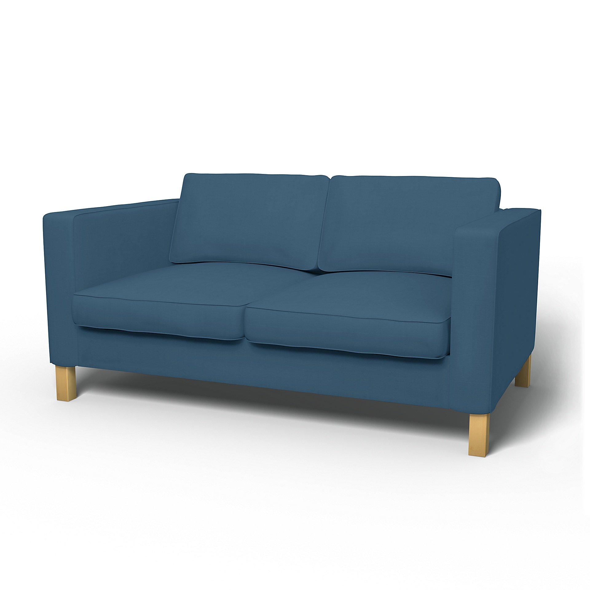 IKEA - Karlanda 2 Seater Sofa Cover, Real Teal, Cotton - Bemz