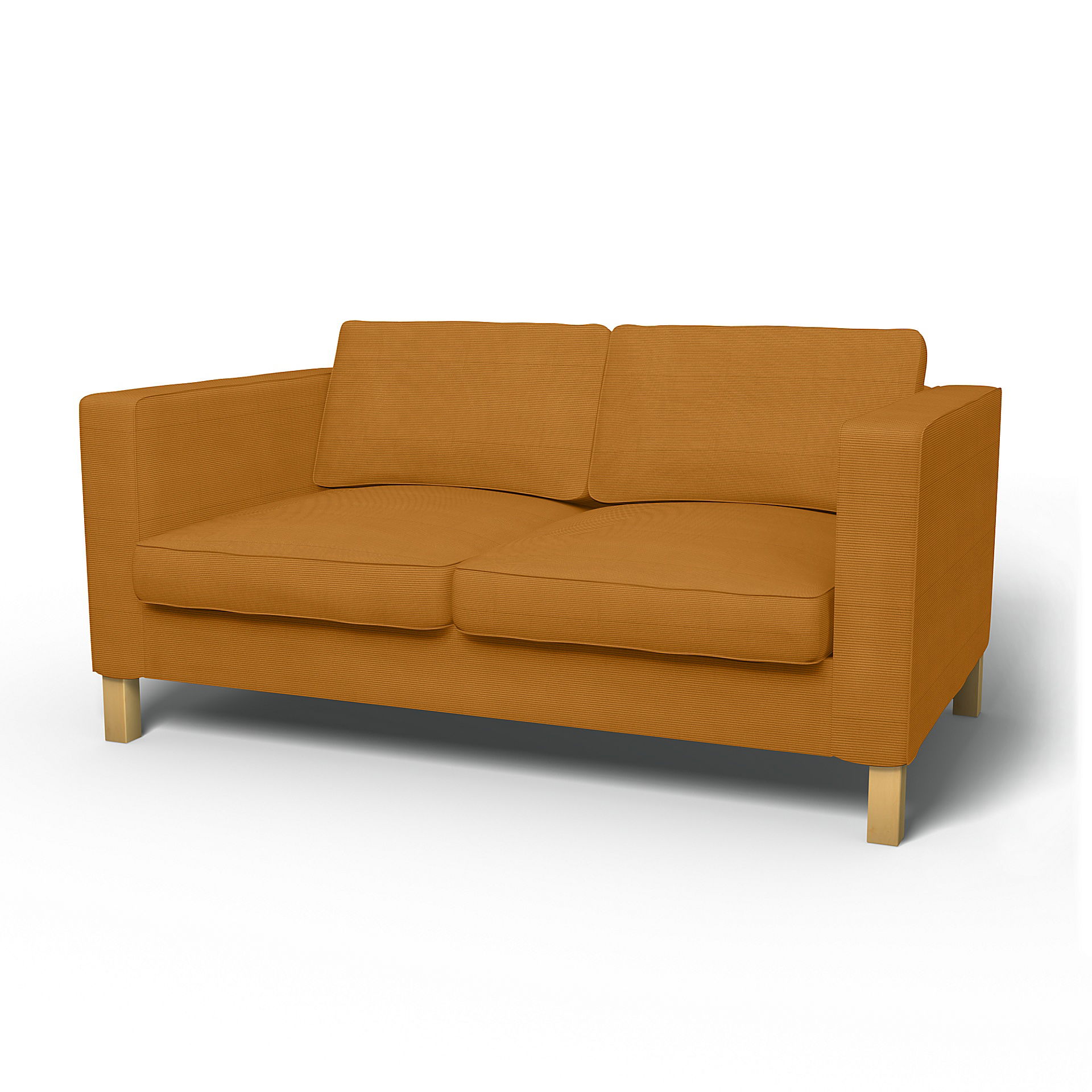 IKEA - Karlanda 2 Seater Sofa Cover, Saffron, Corduroy - Bemz