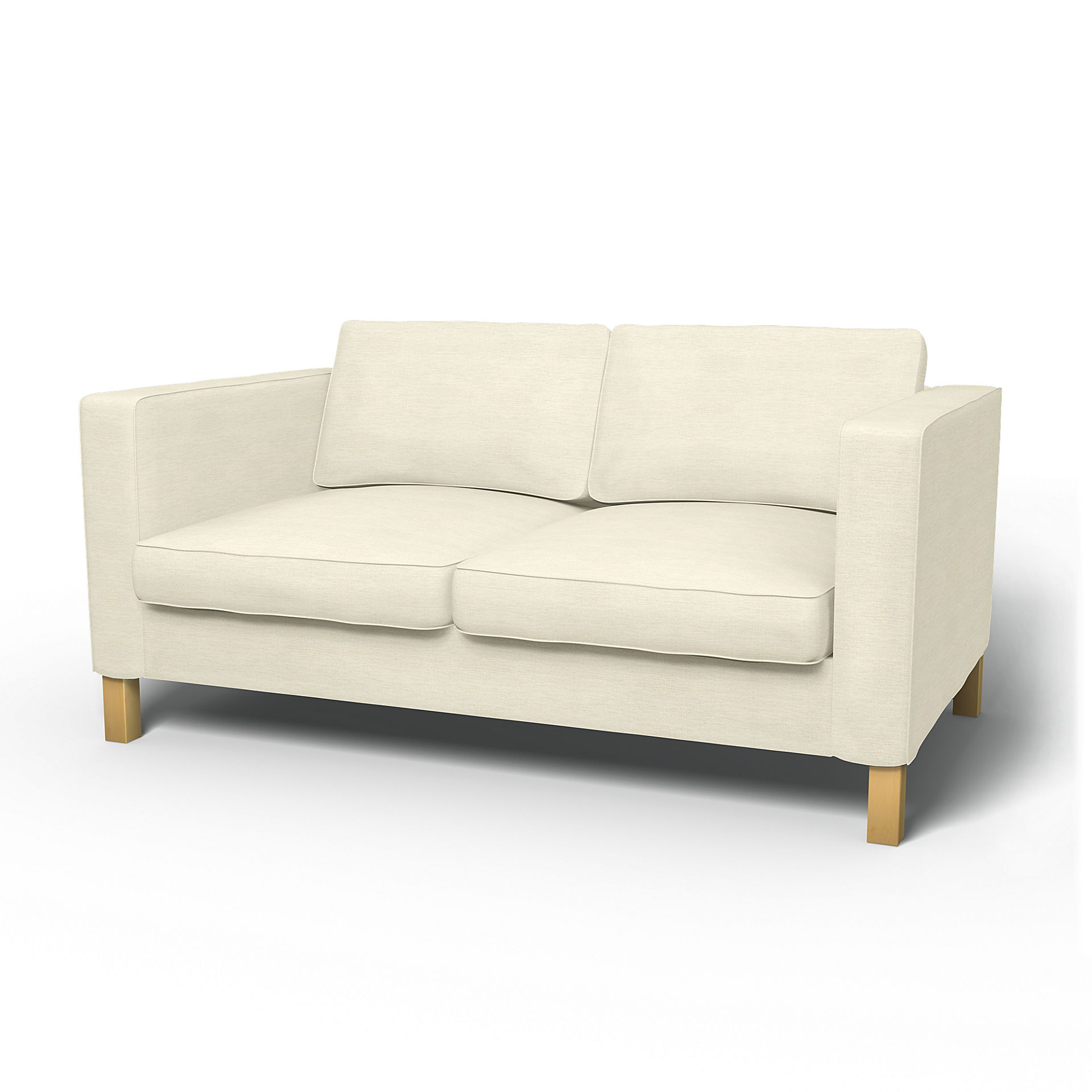 IKEA - Karlanda 2 Seater Sofa Cover, Sand Beige, Cotton - Bemz