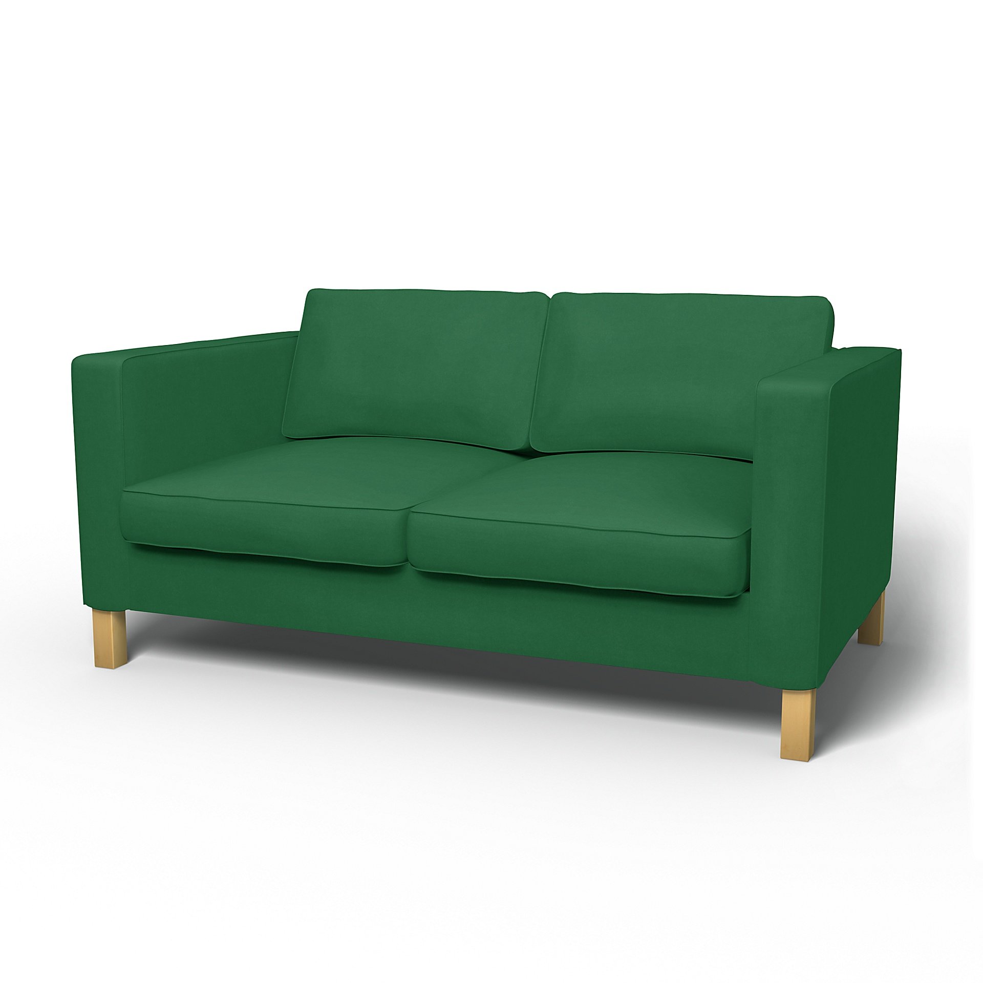 IKEA - Karlanda 2 Seater Sofa Cover, Abundant Green, Velvet - Bemz