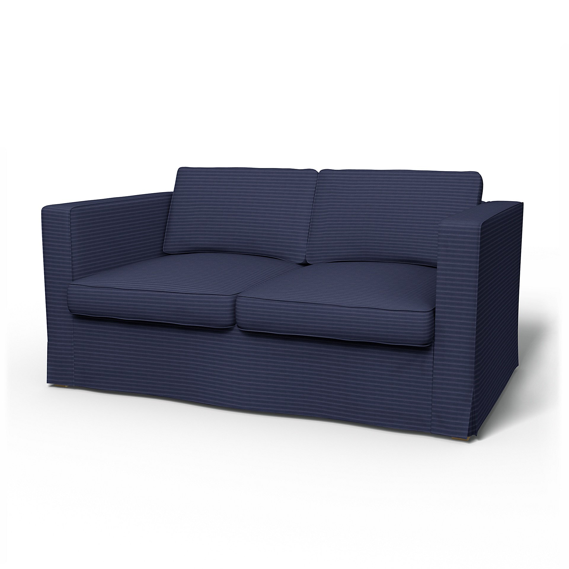 IKEA - Karlanda 2 Seater Sofa Cover, Volcanic Ash, Corduroy - Bemz