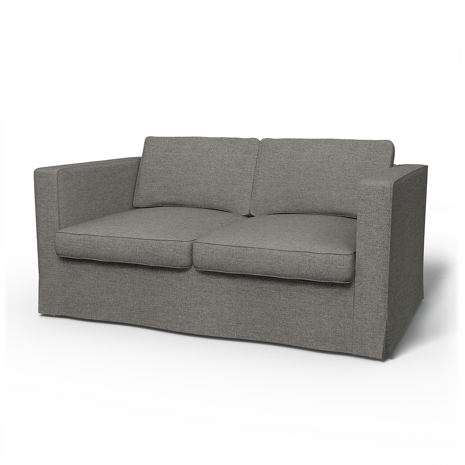 IKEA - Karlanda 2 Seater Sofa Cover, Taupe, Bouclé & Texture - Bemz