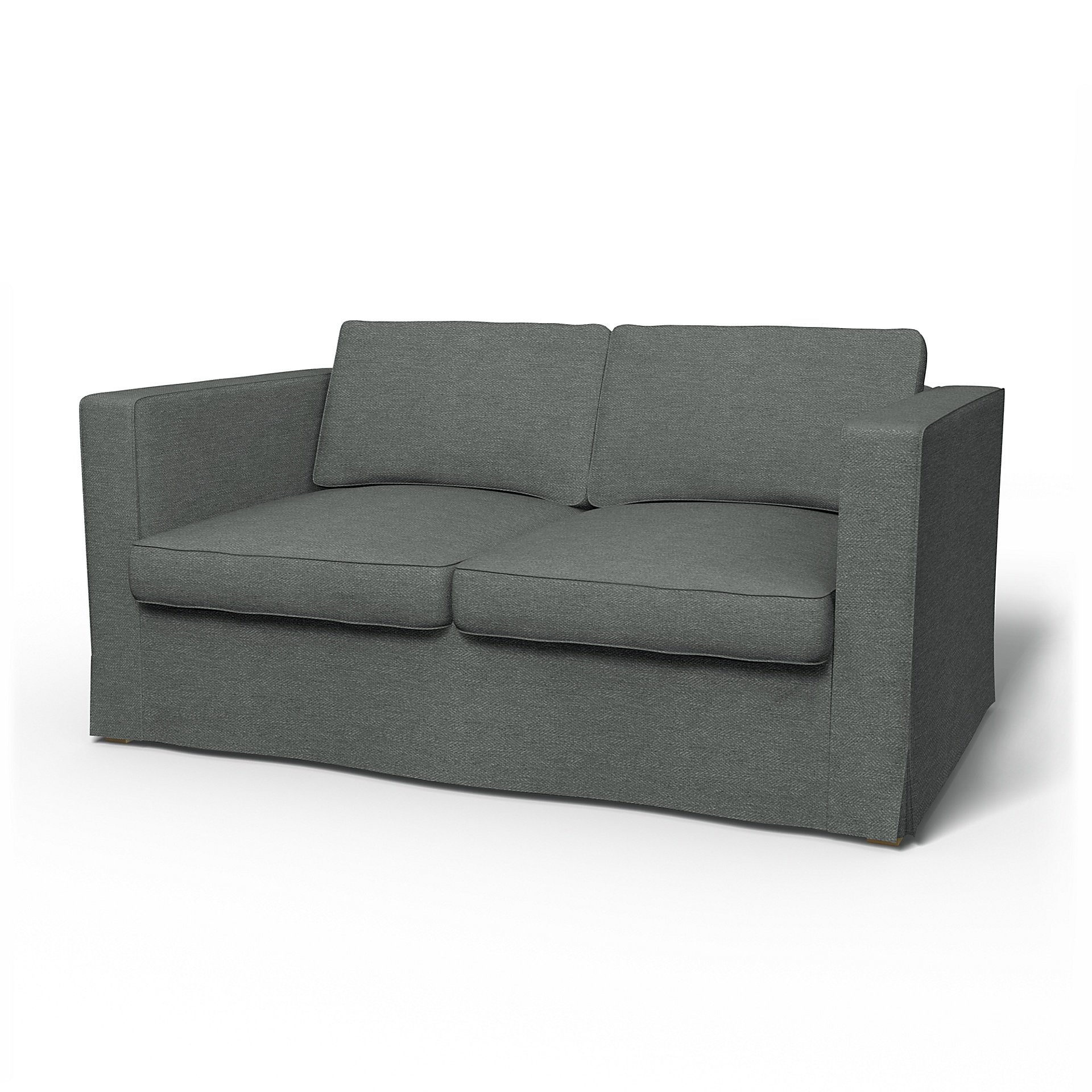 IKEA - Karlanda 2 Seater Sofa Cover, Laurel, Boucle & Texture - Bemz