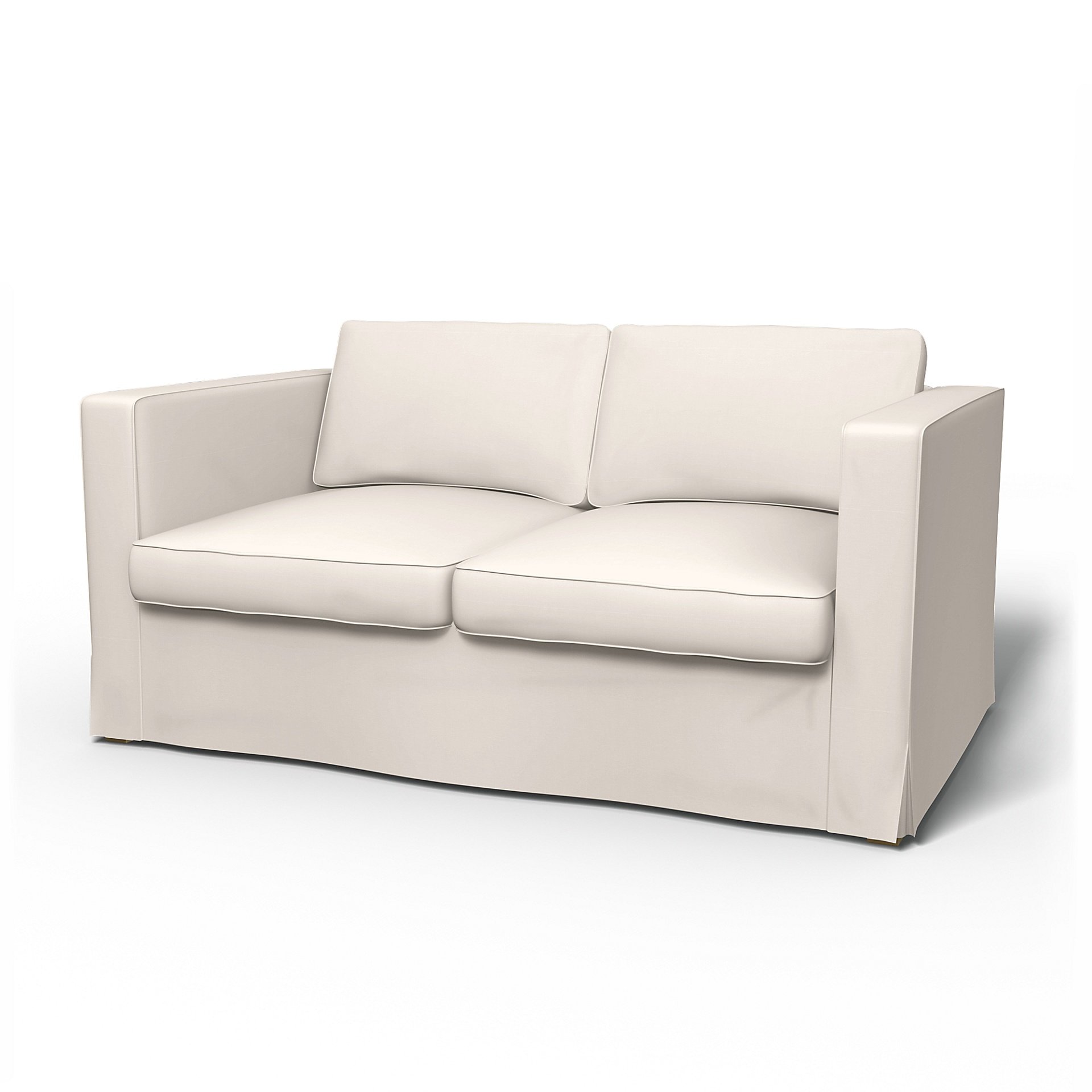 IKEA - Karlanda 2 Seater Sofa Cover, Soft White, Cotton - Bemz