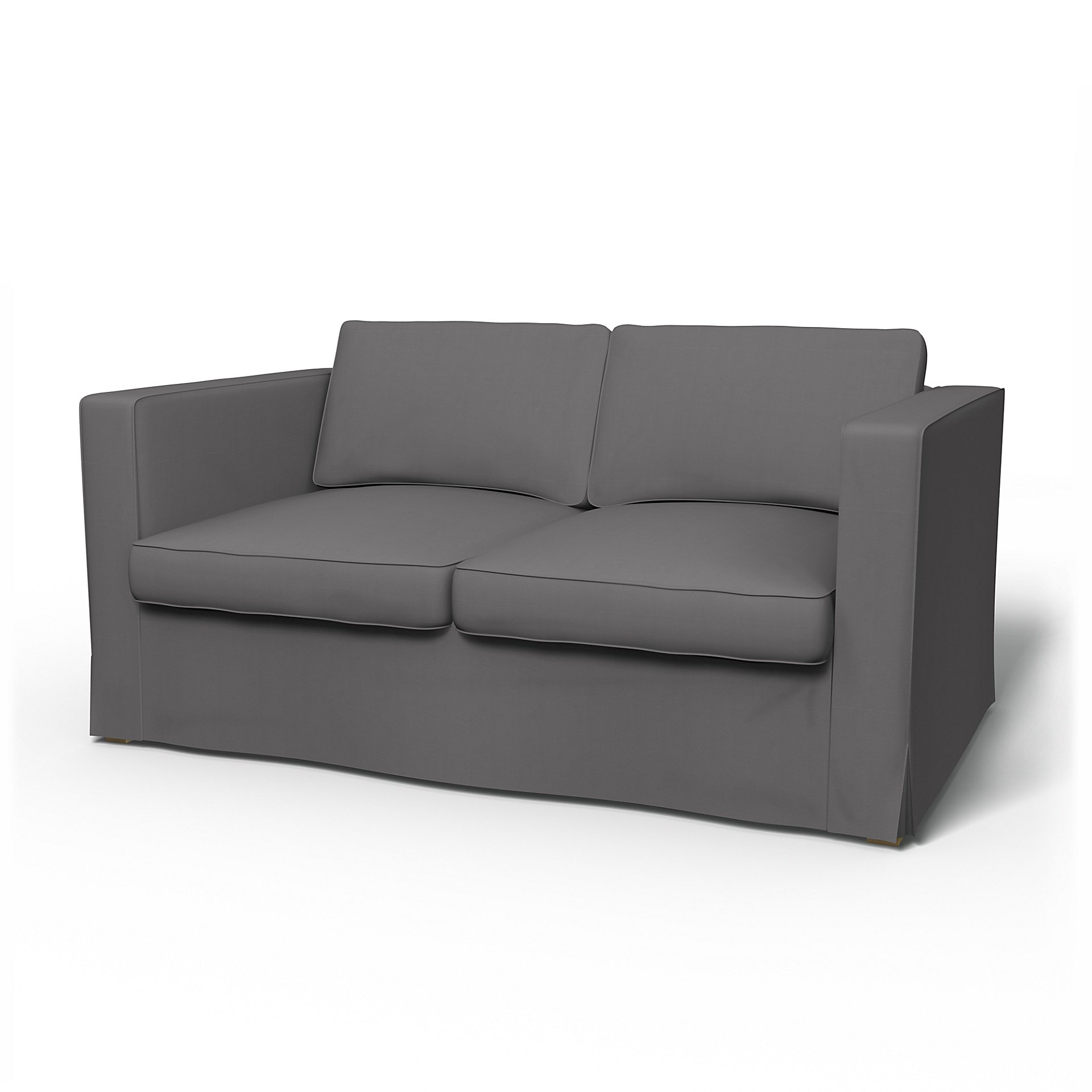 IKEA - Karlanda 2 Seater Sofa Cover, Smoked Pearl, Cotton - Bemz