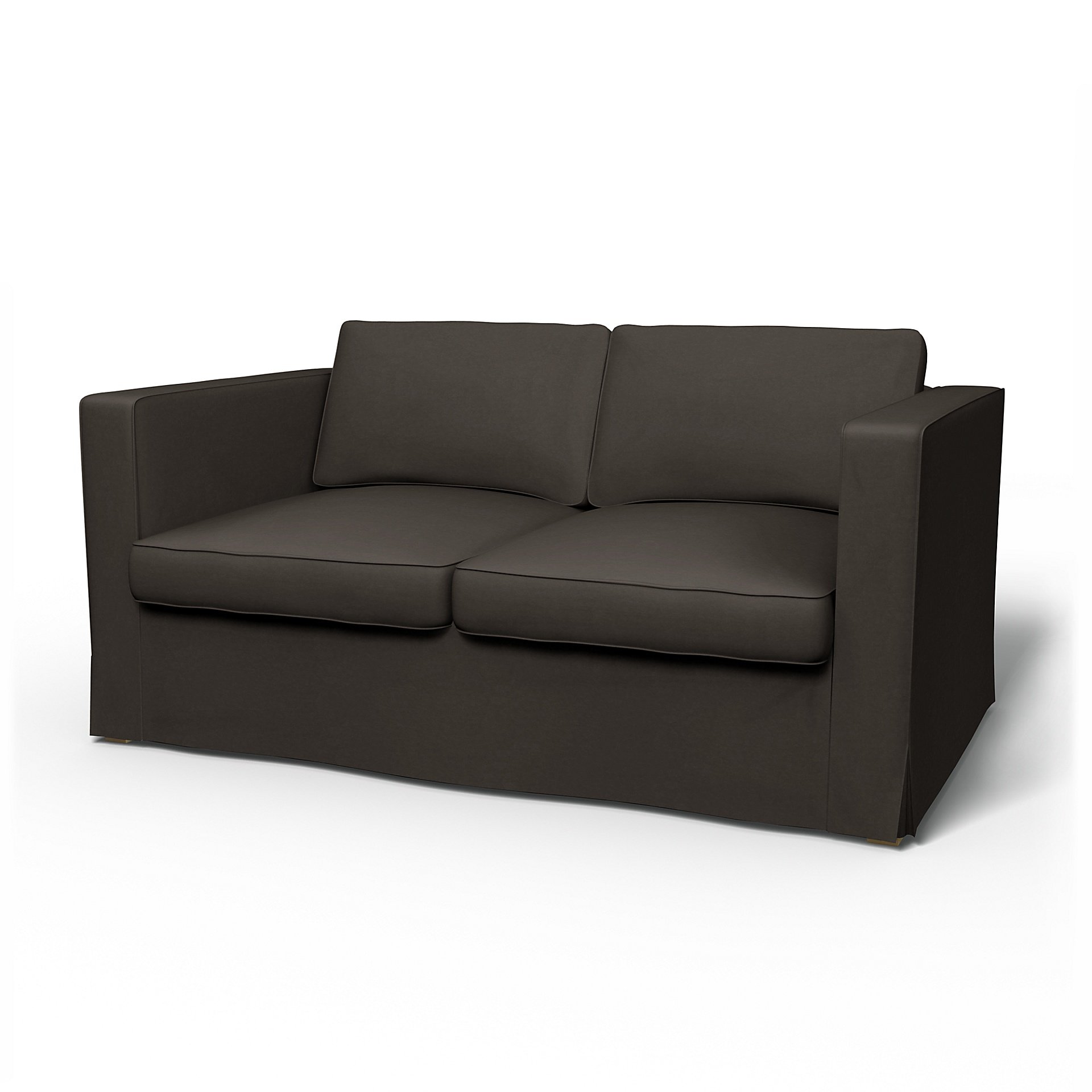 IKEA - Karlanda 2 Seater Sofa Cover, Licorice, Velvet - Bemz